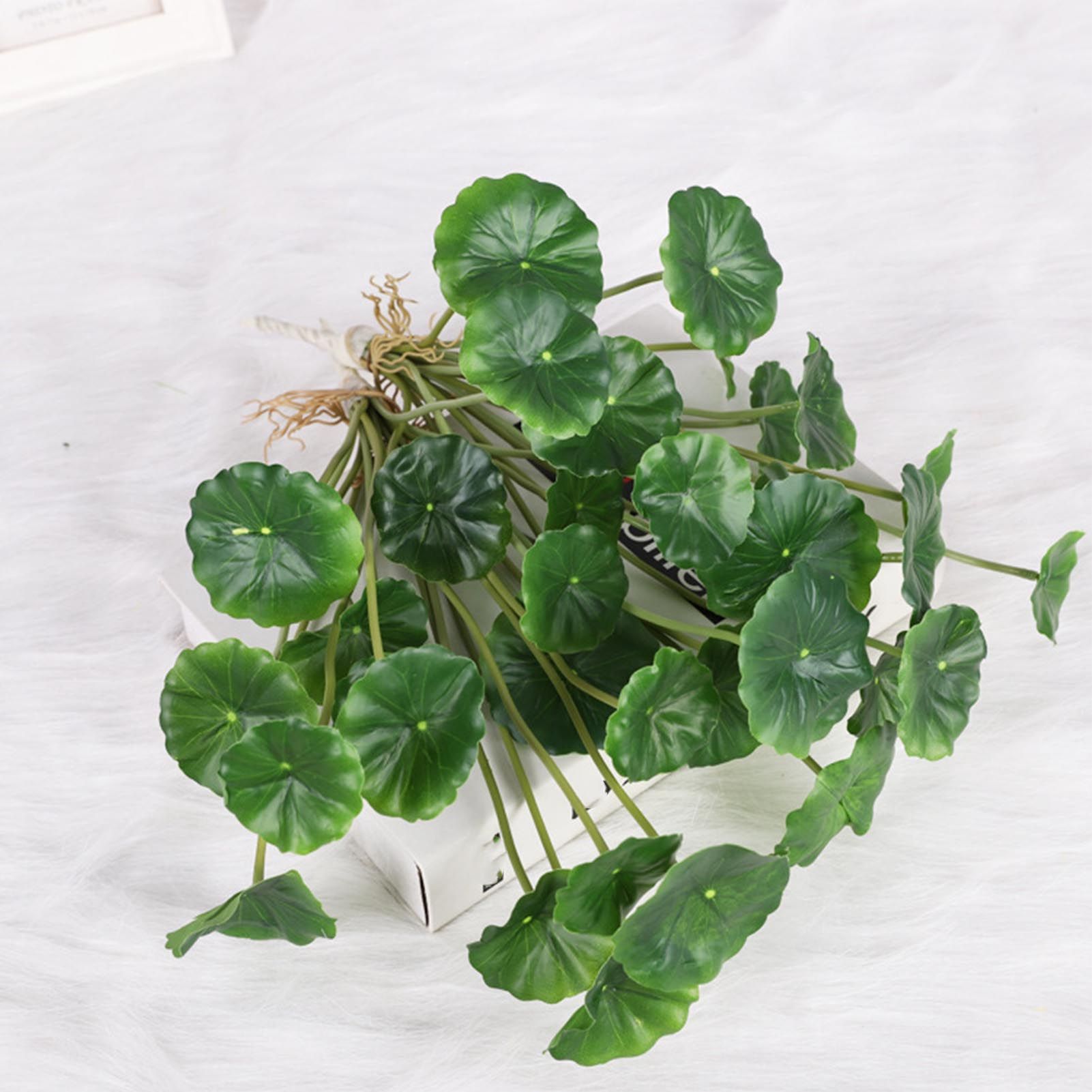 Artificial Leaves Lifelike 18 Branches Deformation Proof Decorative Fake view 9