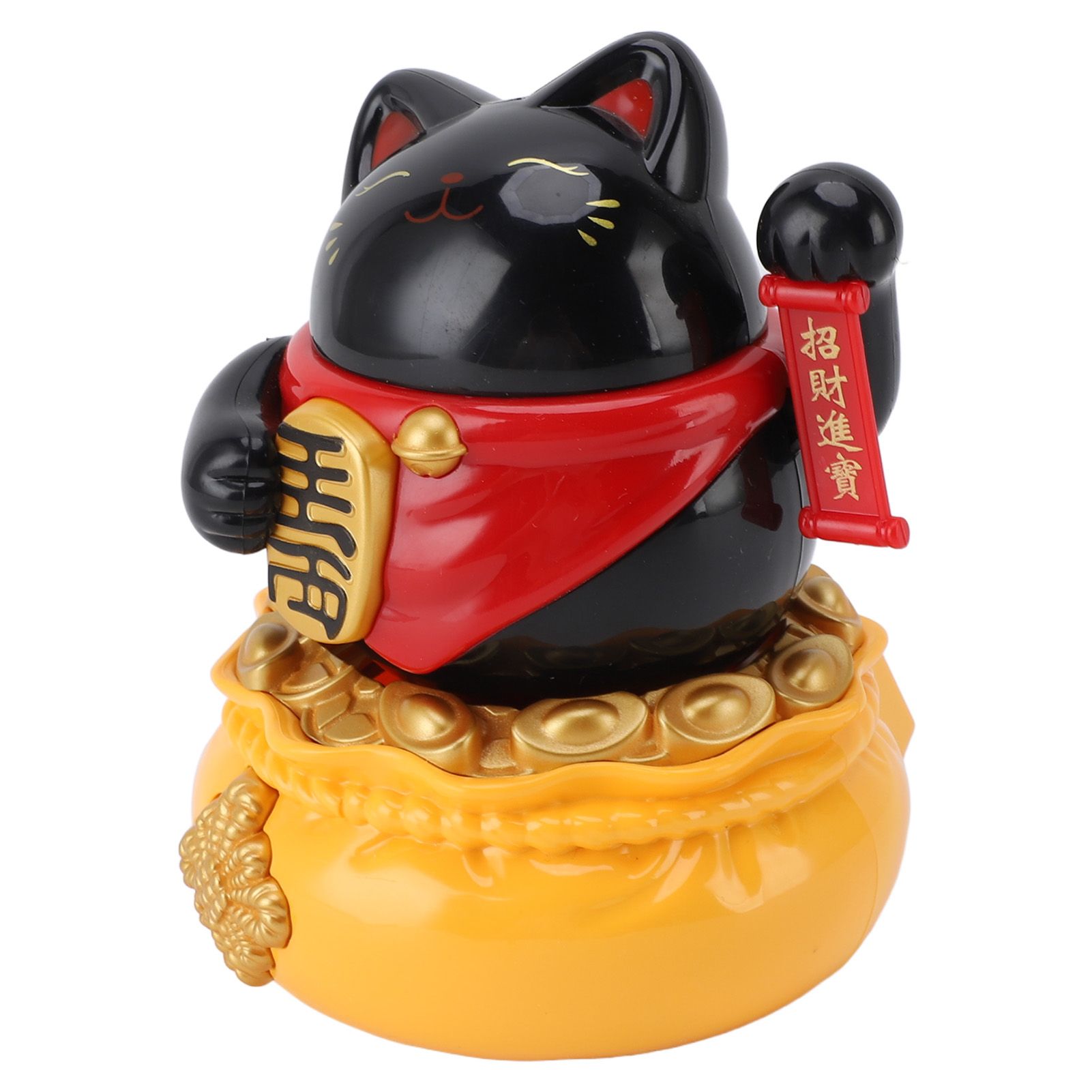 Solar Powered Lucky Cat Decorative Wealth Welcoming Waving Arm Fortune Cat view 4
