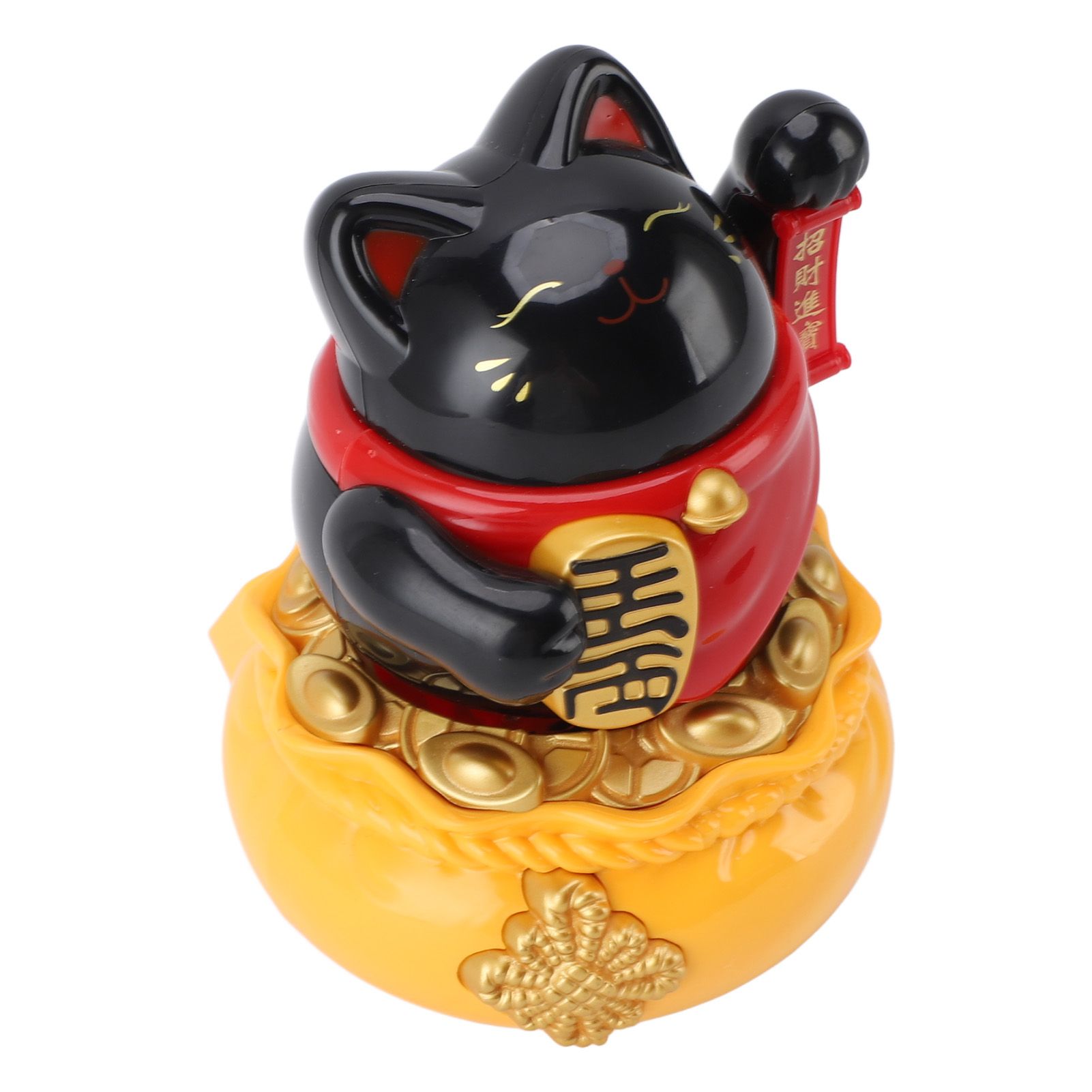 Solar Powered Lucky Cat Decorative Wealth Welcoming Waving Arm Fortune Cat view 8