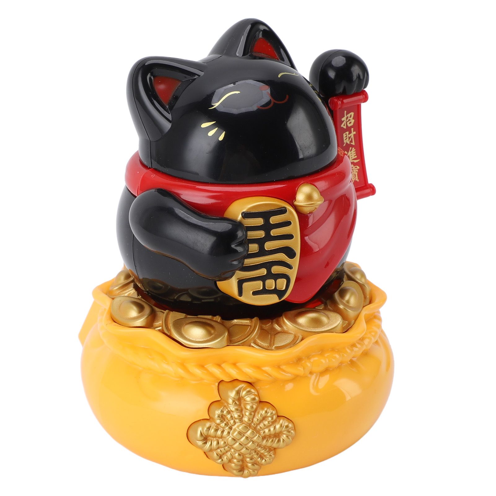 Solar Powered Lucky Cat Decorative Wealth Welcoming Waving Arm Fortune Cat view 9