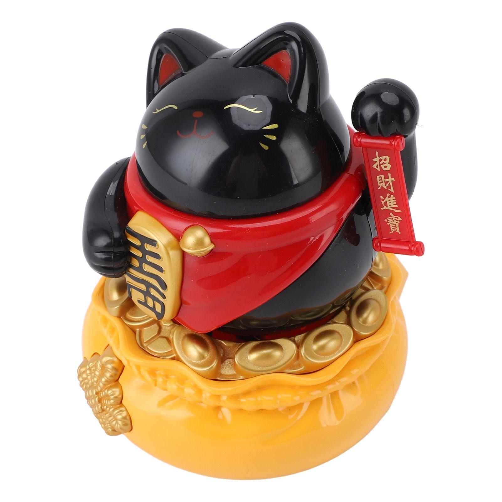 Solar Powered Lucky Cat Decorative Wealth Welcoming Waving Arm Fortune Cat view 11