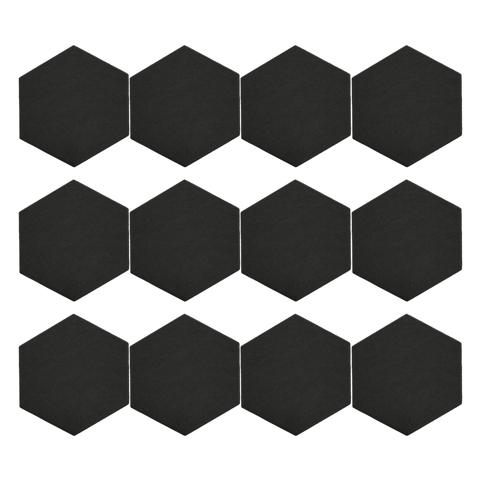 12Pcs Hexagon Acoustic Panel Polyester High Density Sound Absorbing Panel view 3