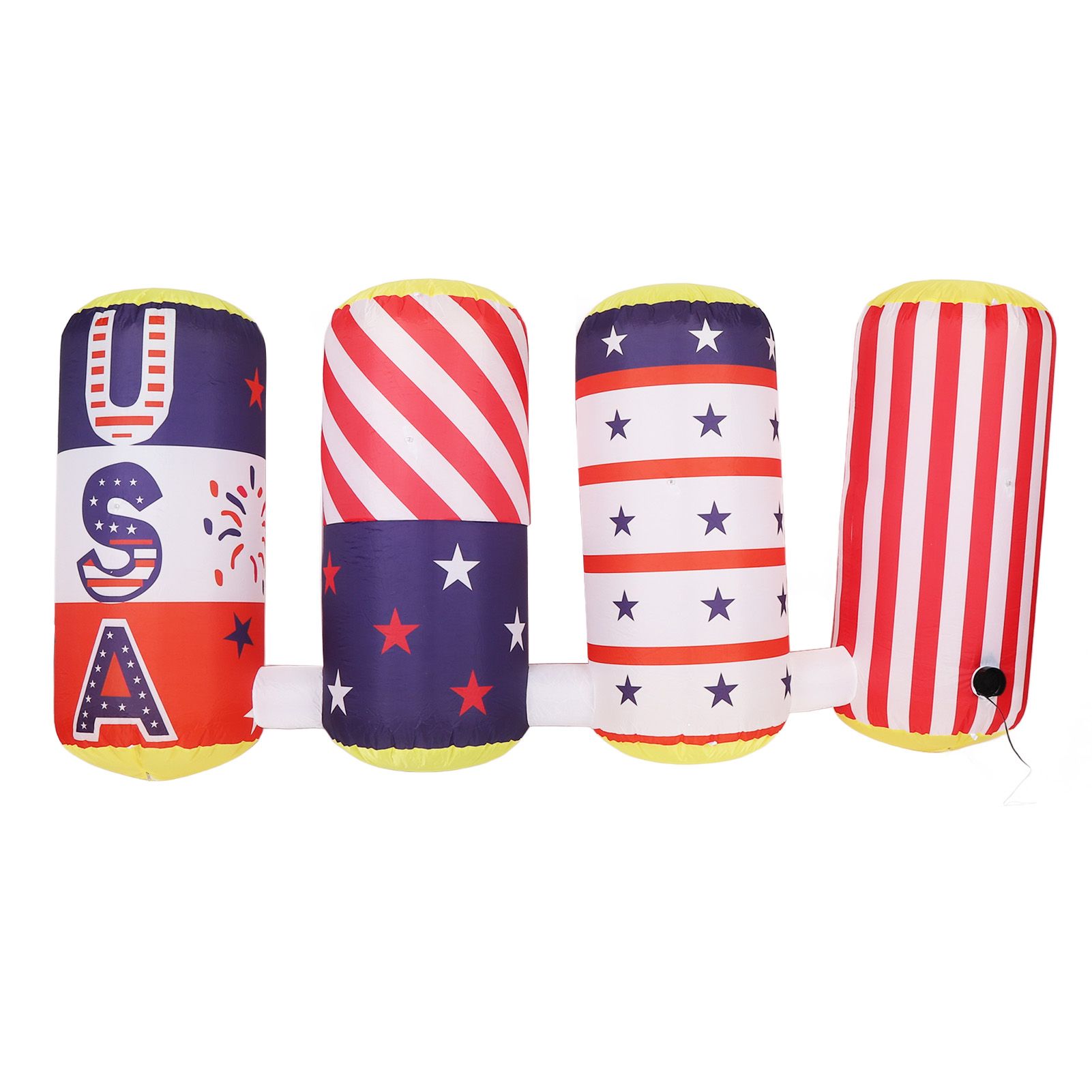 Independence Day Inflatable Model Patriotic LED Light Outdoor Holiday Lawn view 4