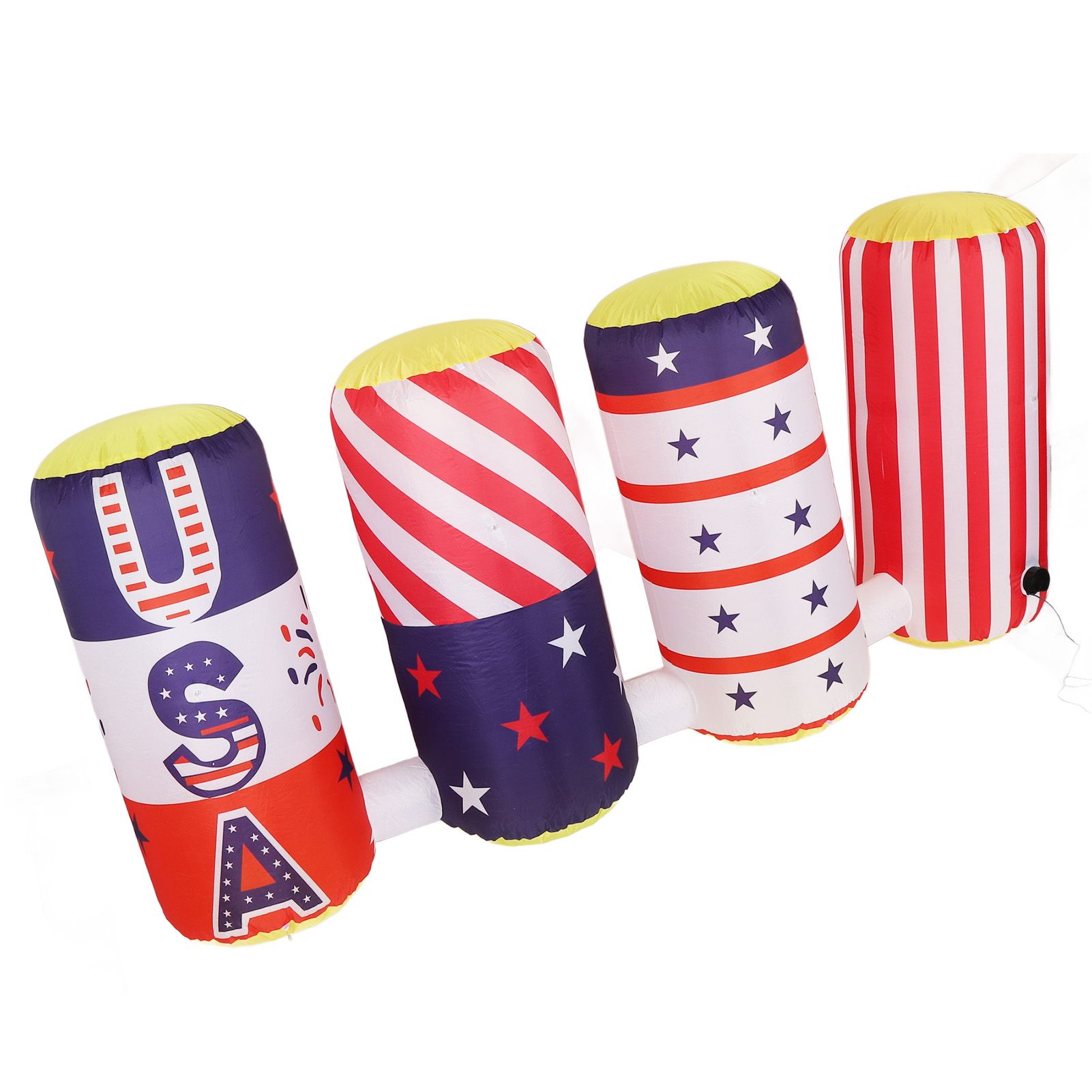 Independence Day Inflatable Model Patriotic LED Light Outdoor Holiday Lawn view 12