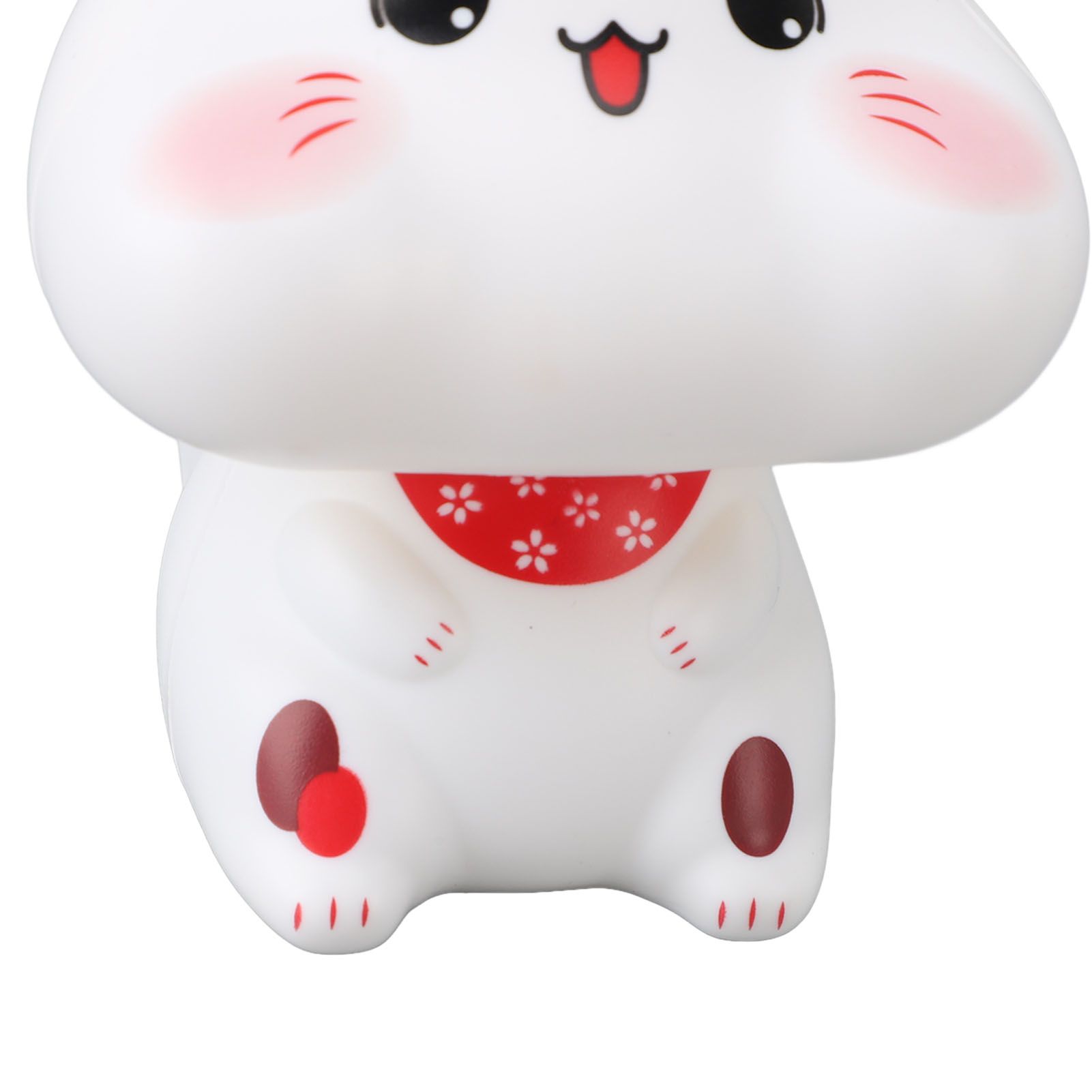 Solar Powered Cat Decor Lucky Cat Figurine Automatic Nodding Ornament for Car view 5