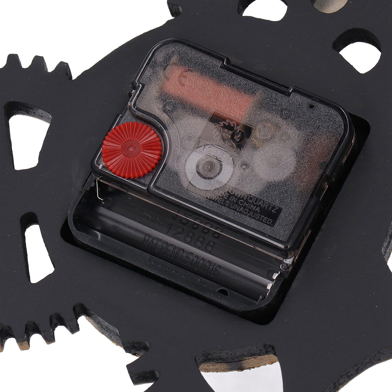 Large 3D Retro Wall Clock 34CM Vintage Wooden Gear Wall Clock Numerals view 7