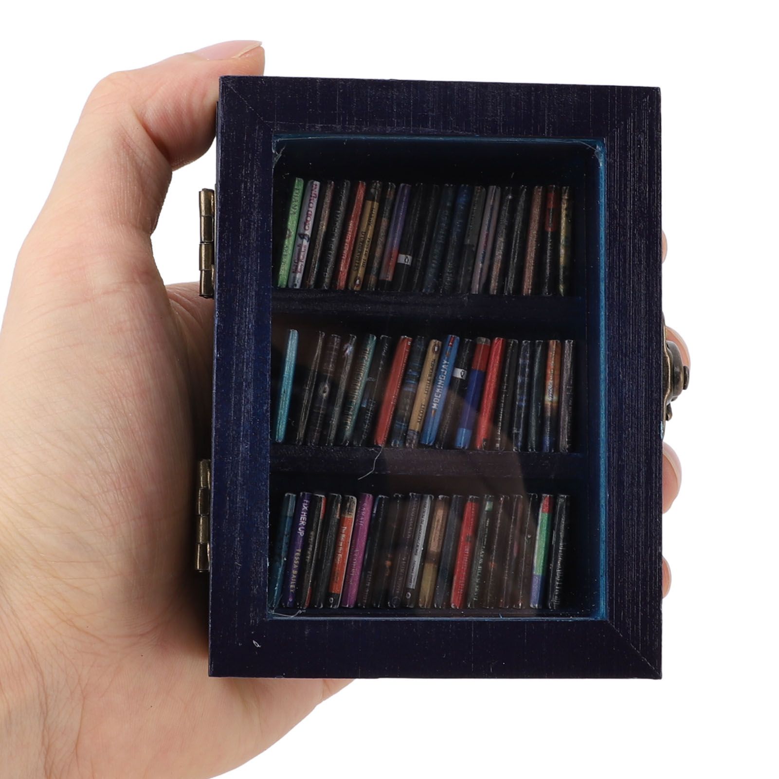 Pocket Anxiety Bookshelf Stress Relief Decorative Ornament Miniature Bookshelf view 9