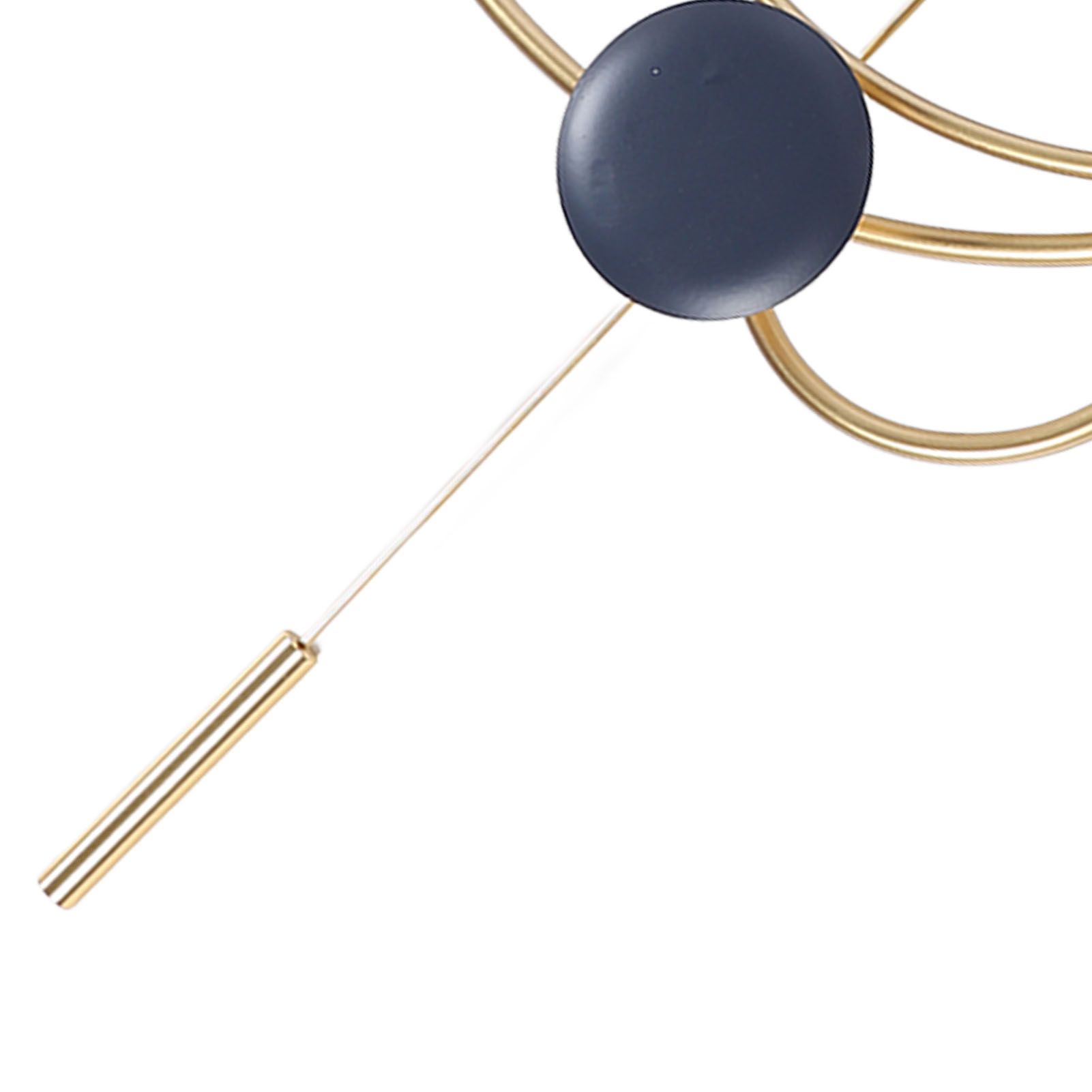 Wall Clock for Living Room Decor with Swinging Gold Pendulum Easy Reading view 5