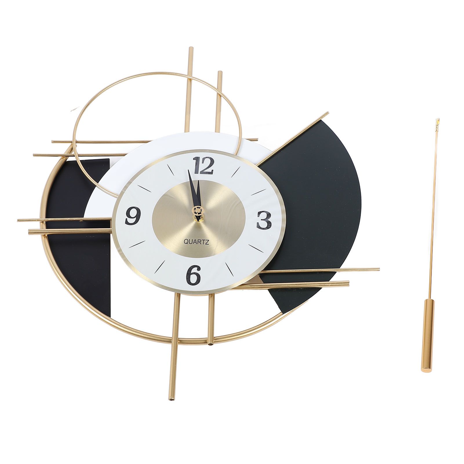 Nordic Swing Wall Clock Big Silent Non Ticking Decorative Wall Clock for view 3