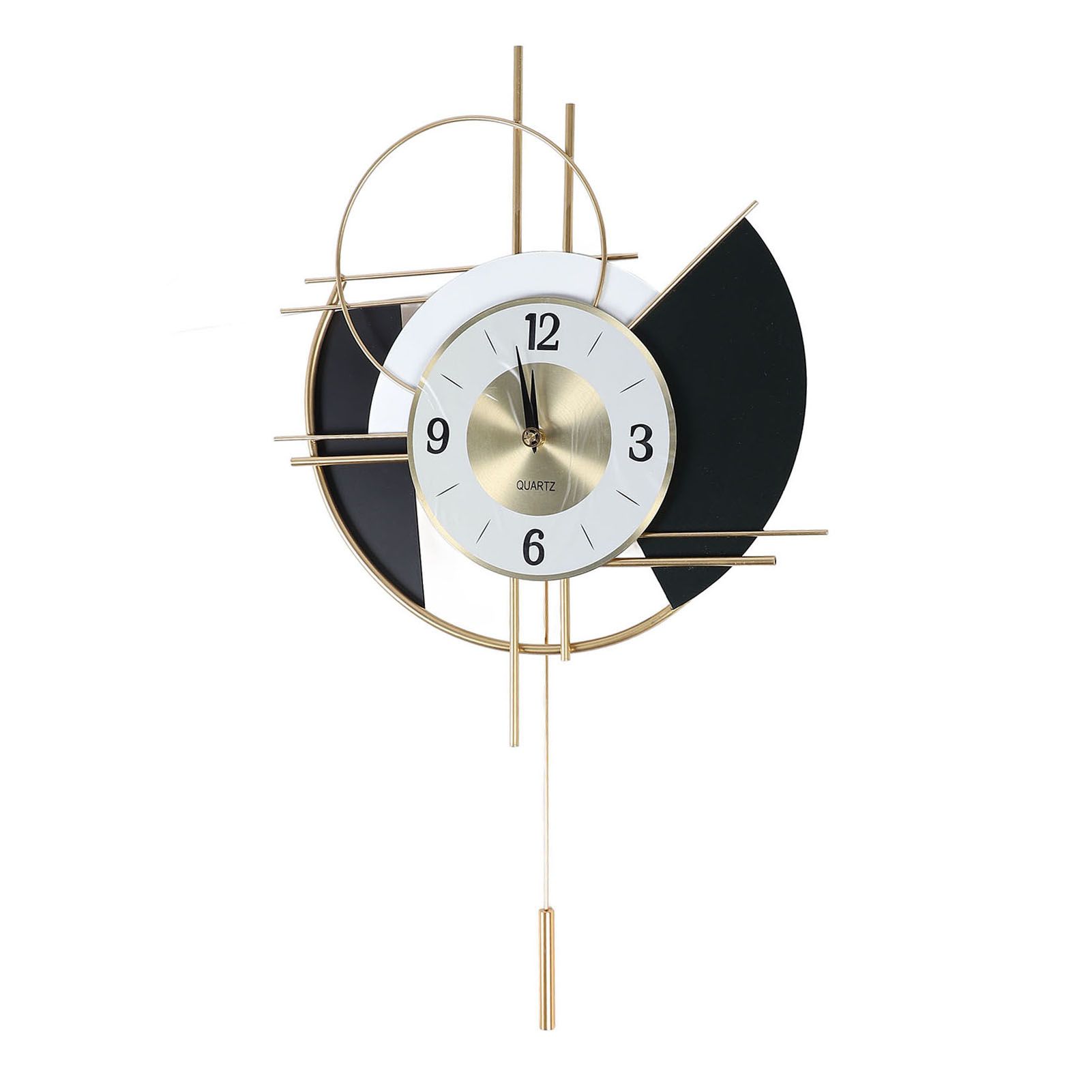 Nordic Swing Wall Clock Big Silent Non Ticking Decorative Wall Clock for view 4