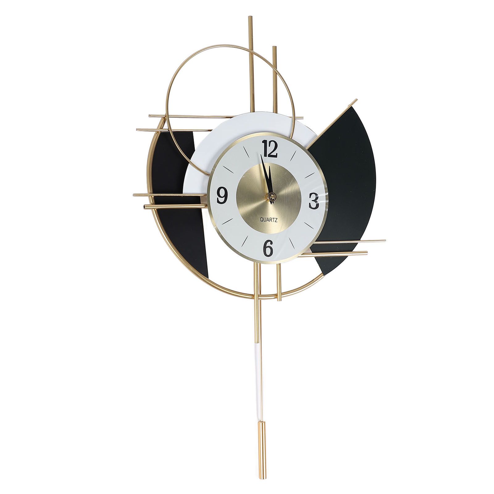 Nordic Swing Wall Clock Big Silent Non Ticking Decorative Wall Clock for view 6
