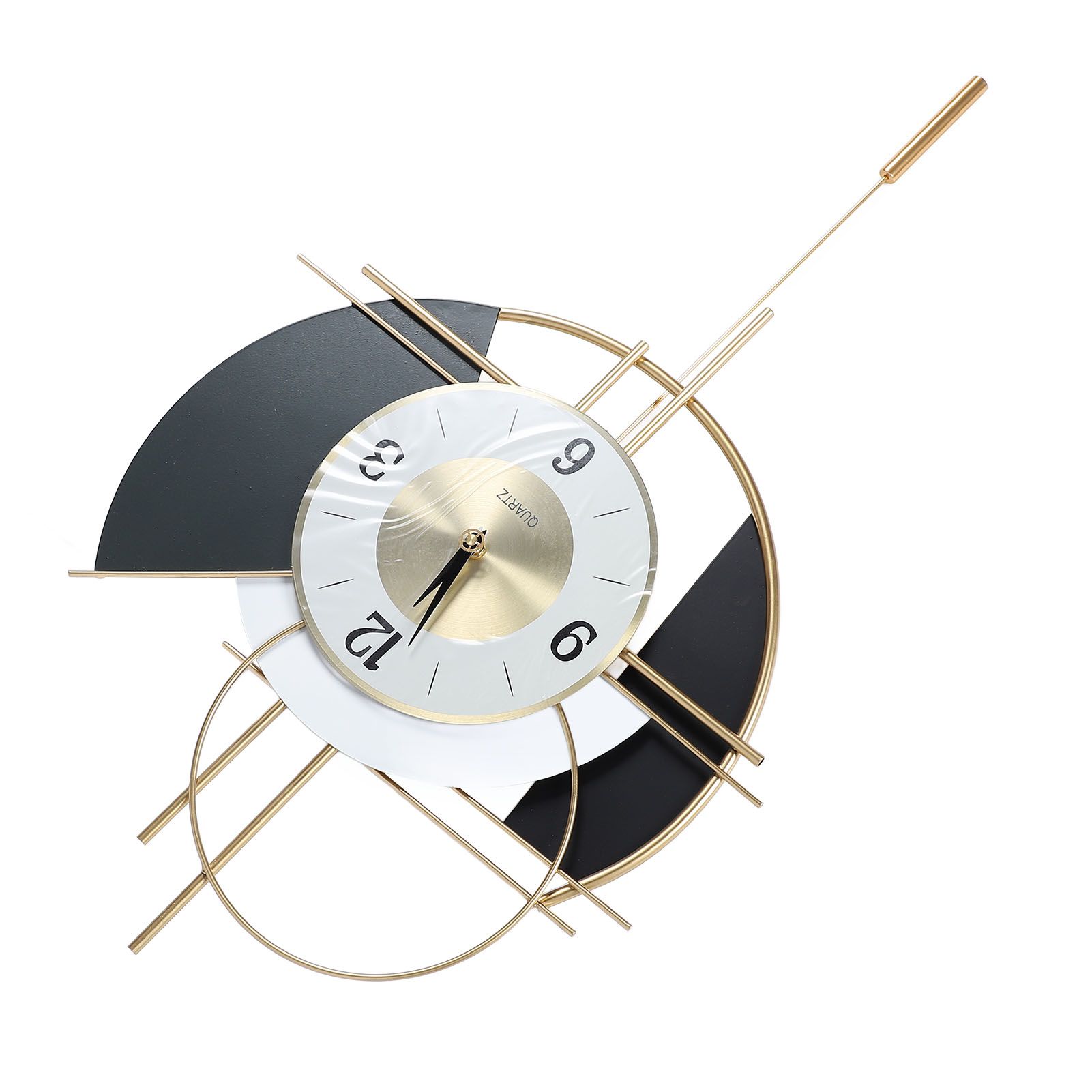 Nordic Swing Wall Clock Big Silent Non Ticking Decorative Wall Clock for view 9