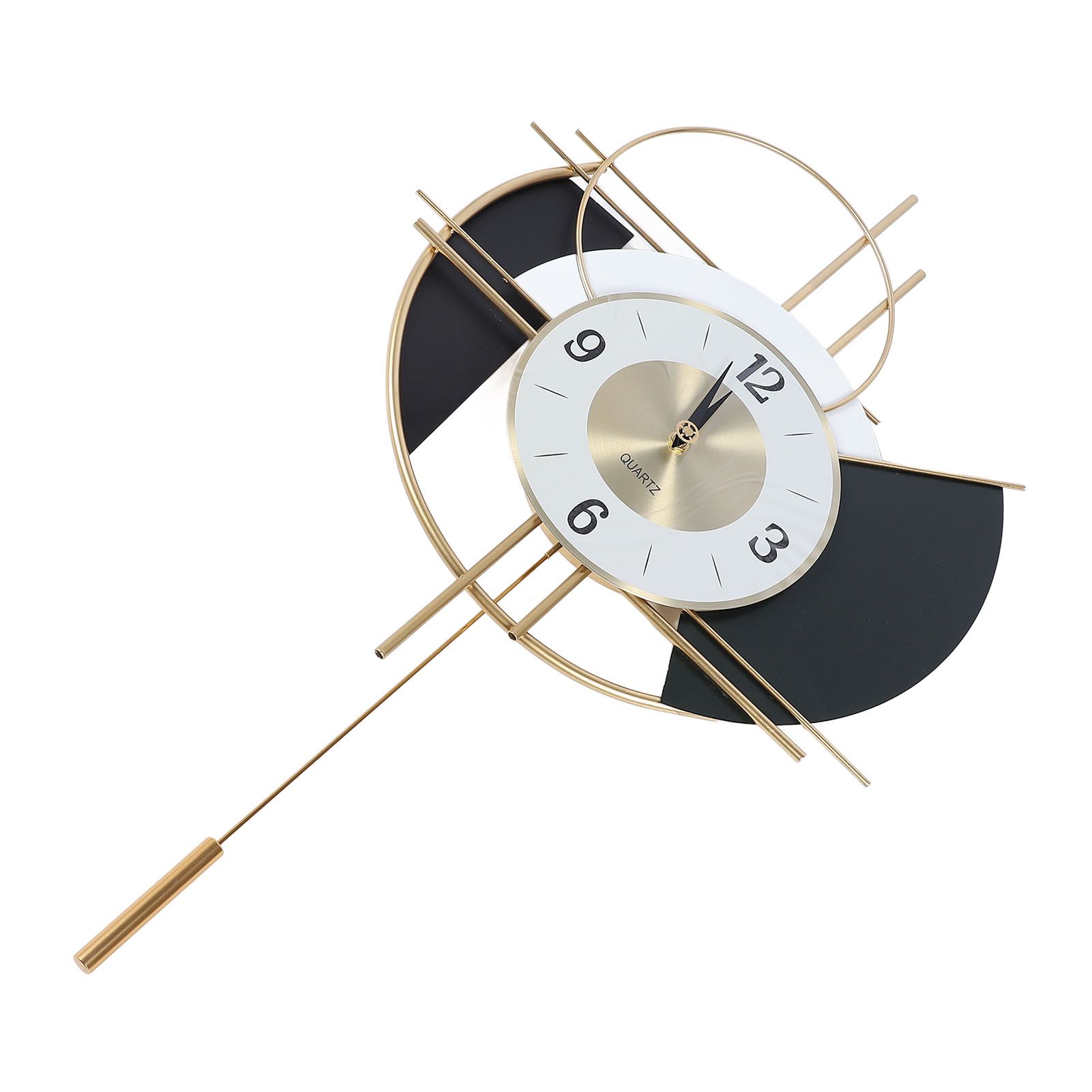 Nordic Swing Wall Clock Big Silent Non Ticking Decorative Wall Clock for view 11