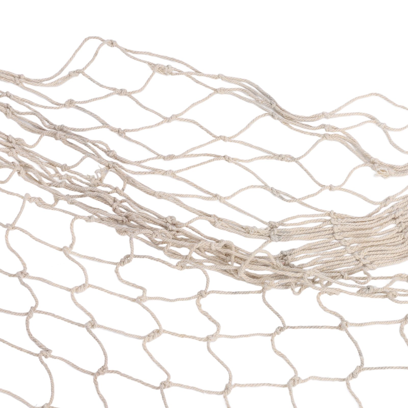 Fishing Net Decor Hand Woven Cotton Thread Mediterranean Fishing Net Wall view 2