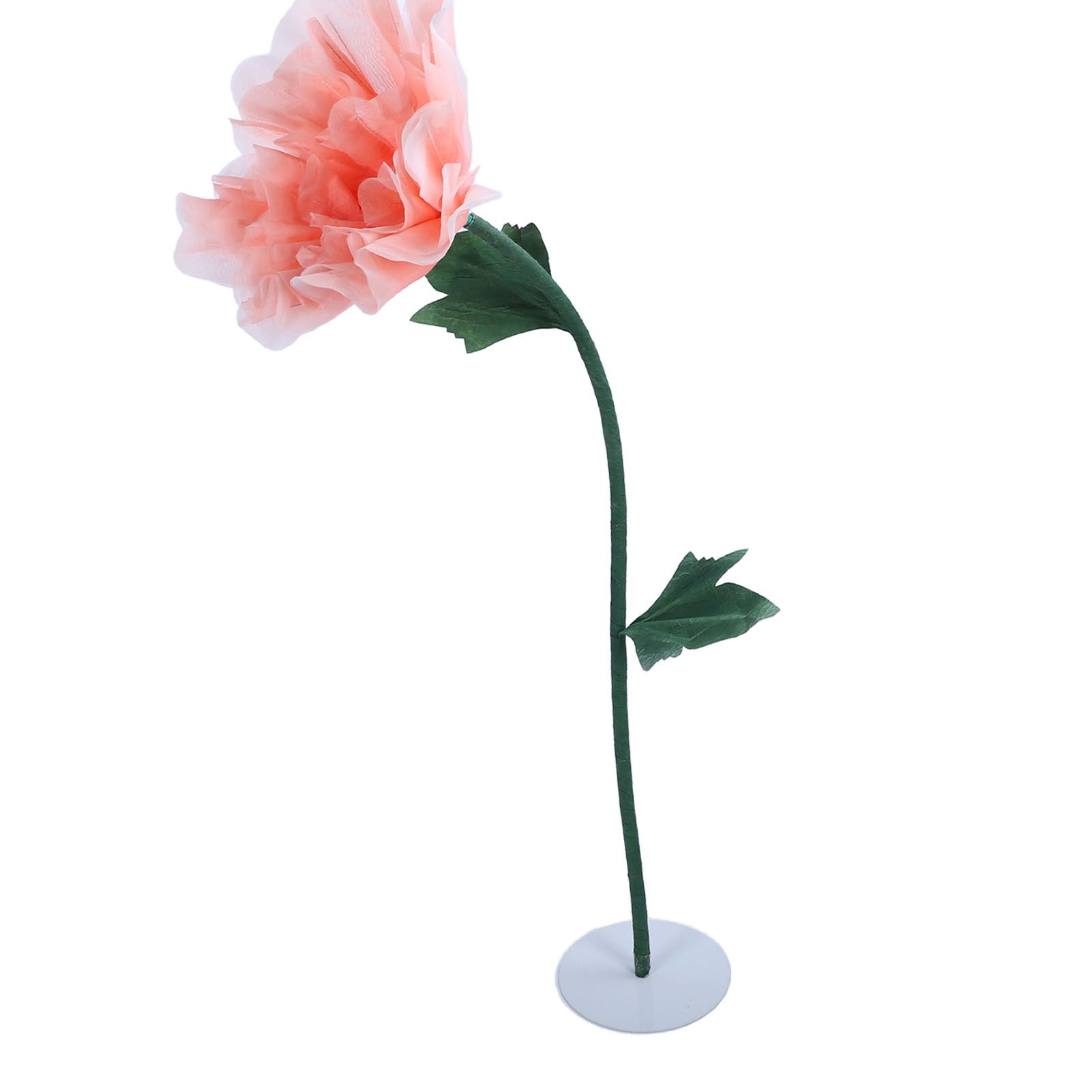 Large Artificial Flower Iron PVC Organza Faux Peony Flower Decoration Wedding view 9