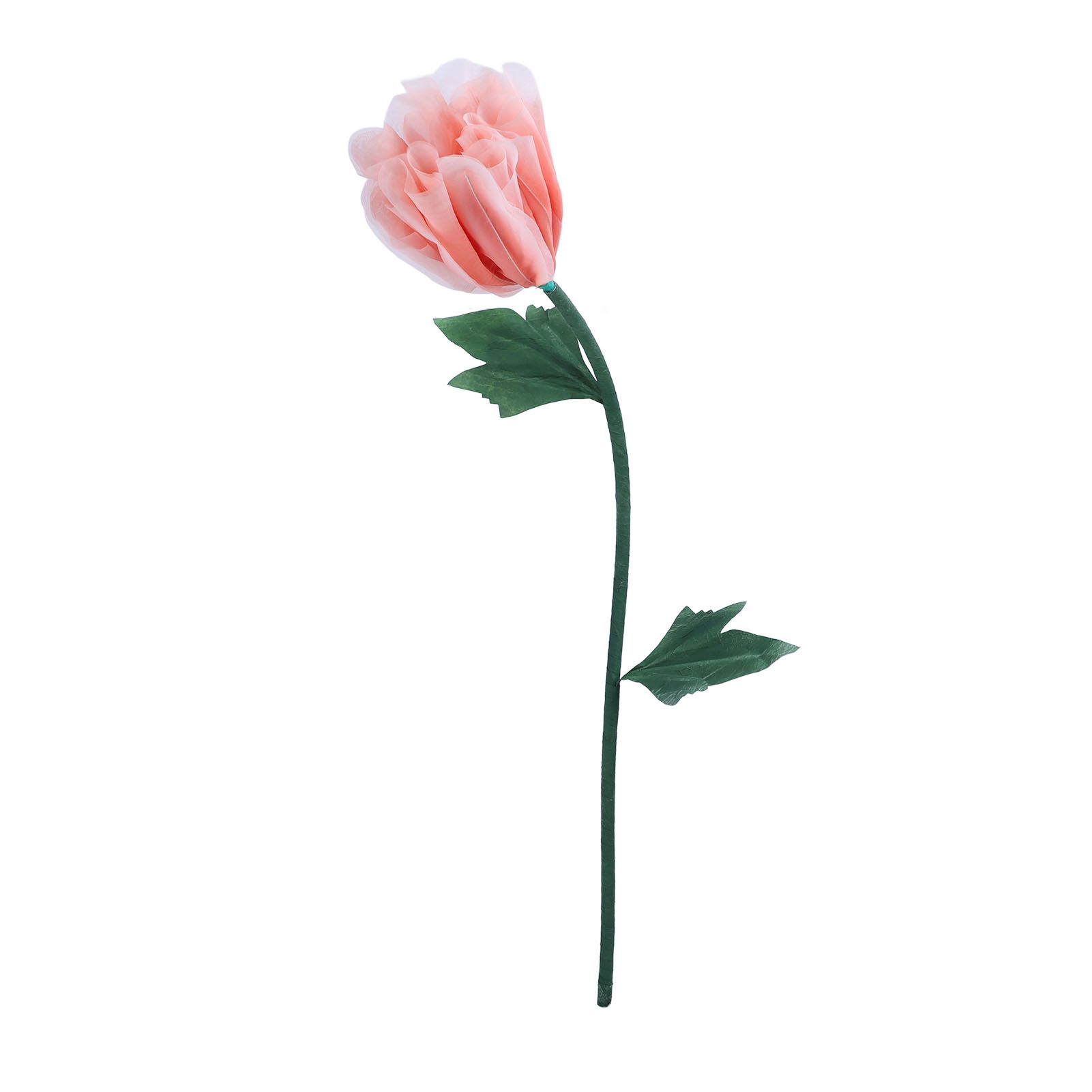 Large Artificial Flower Iron PVC Organza Faux Peony Flower Decoration Wedding view 12