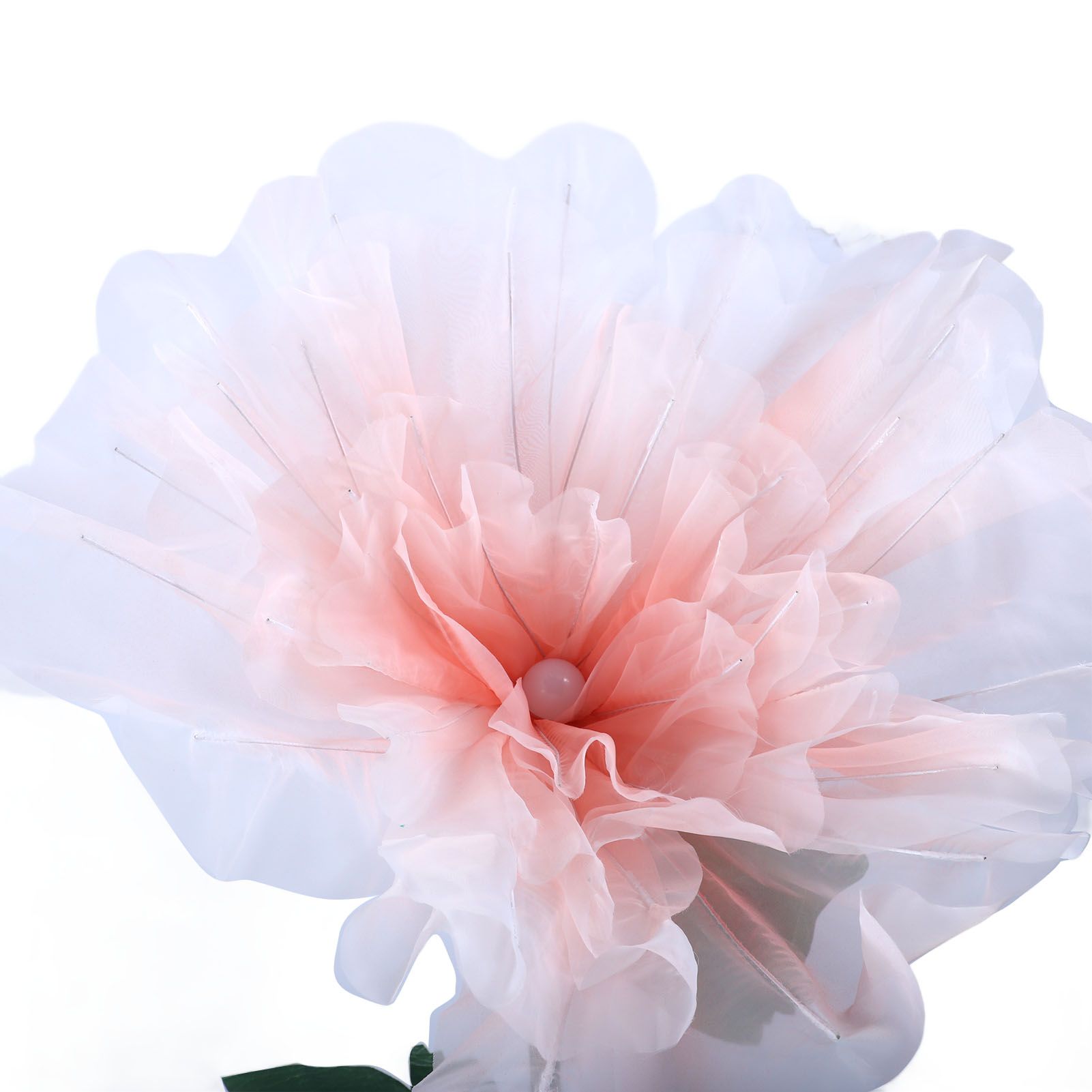 Electric Silk Flower Simulation Openable Artificial Large Peony Decor Prop view 9