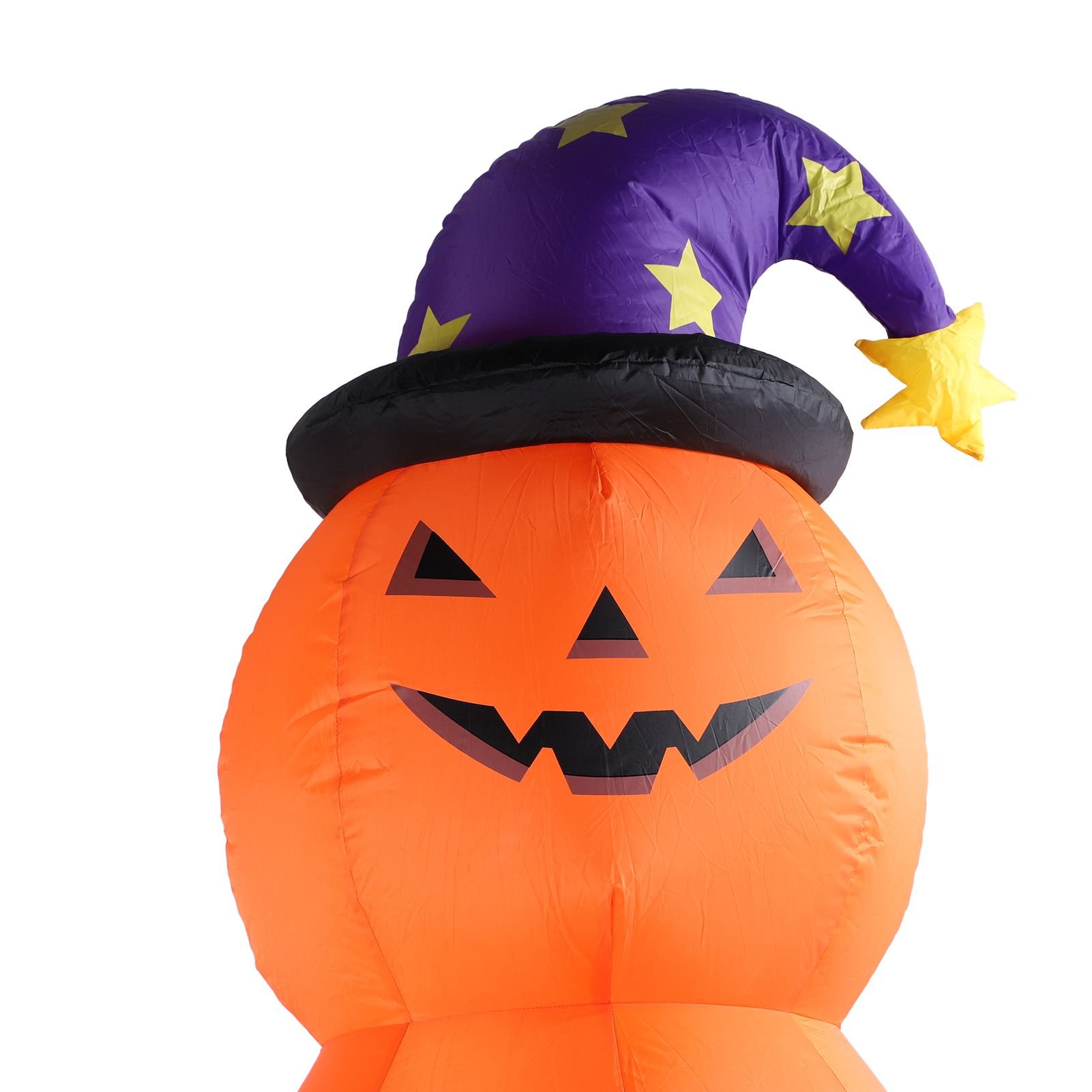 7.9ft Height Halloween Inflatable Pumpkin Build in LEDs Blow Up 4 Pumpkins view 5
