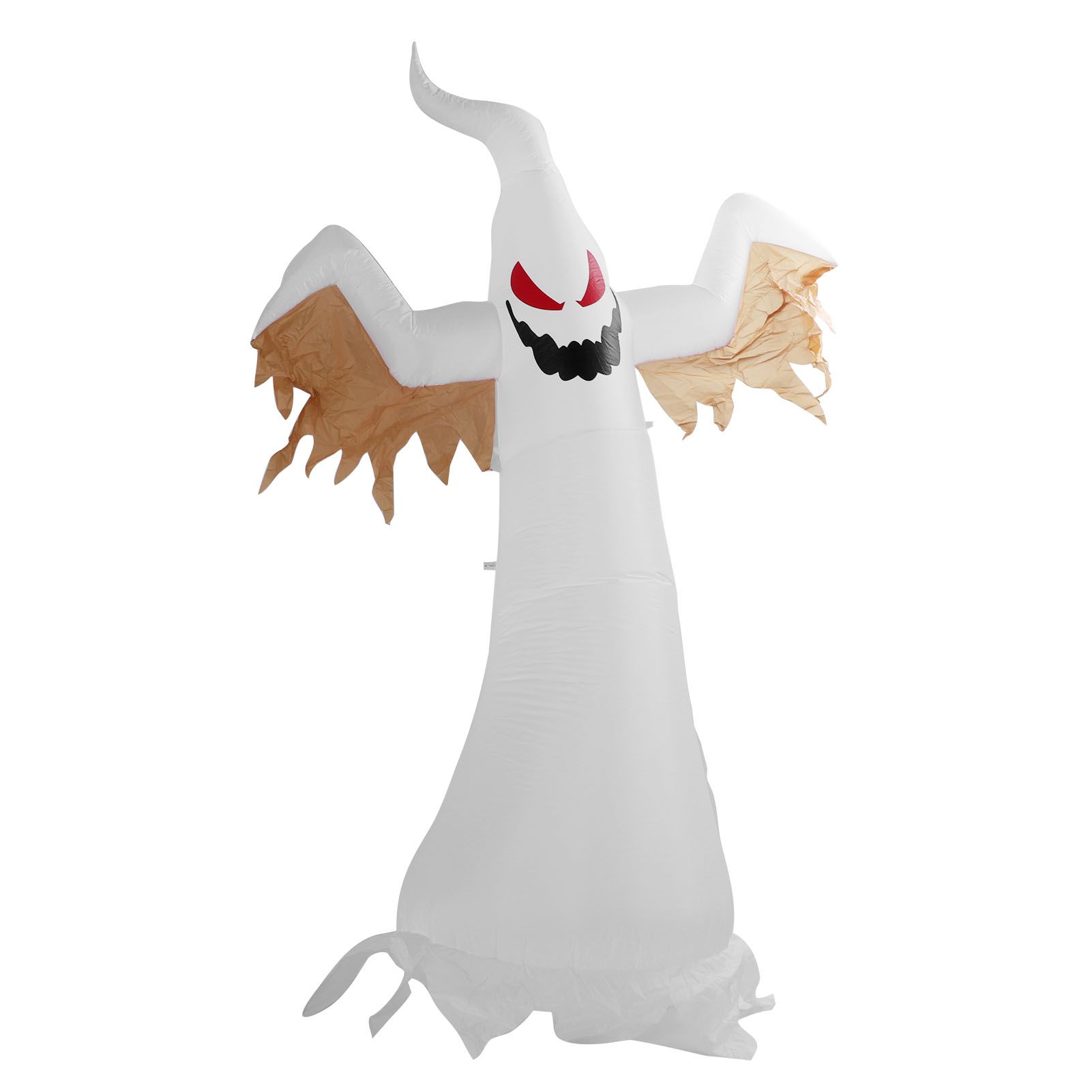 Halloween Decoration Inflatable Ghost 2.4m Height LED Light Bead Outdoor Scary