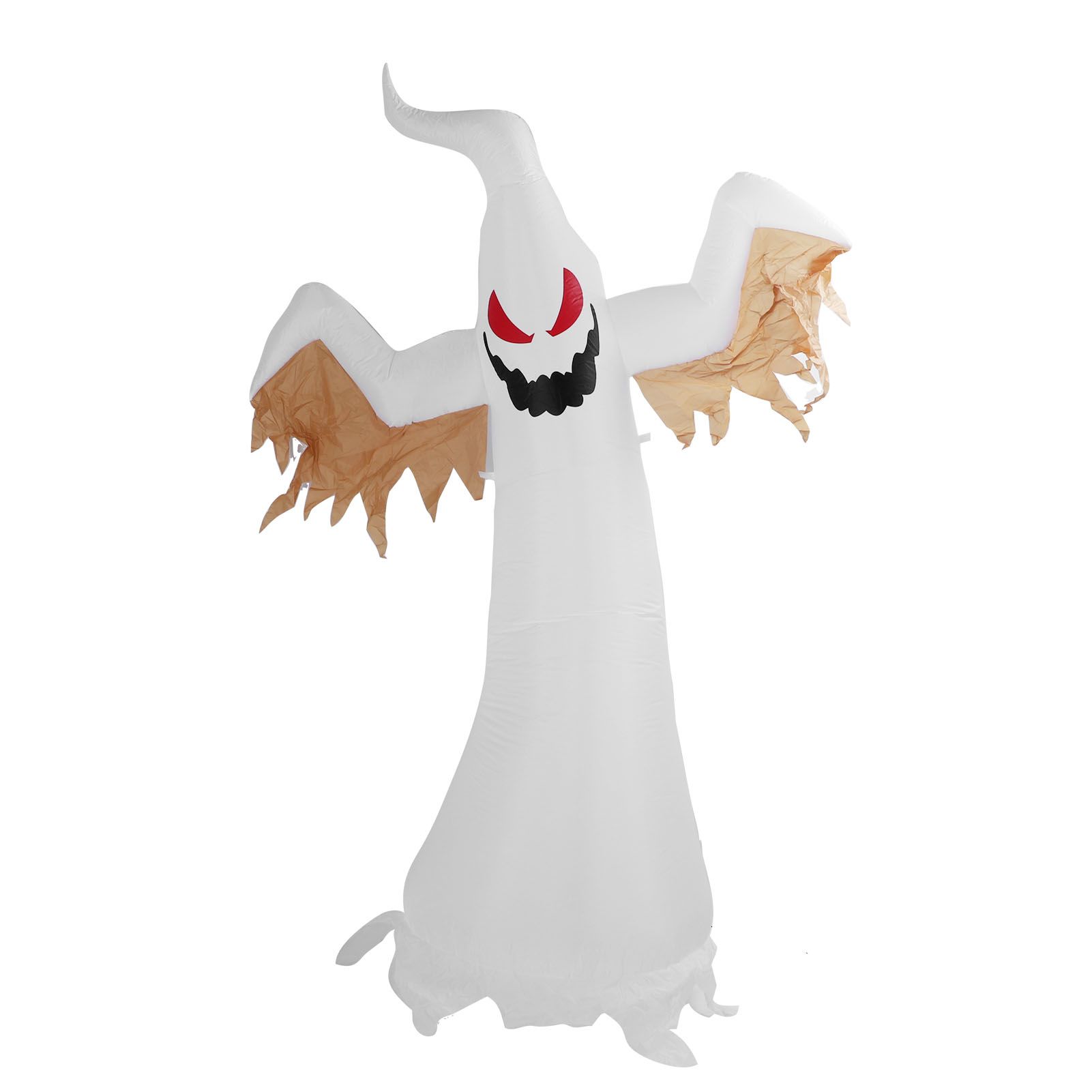Halloween Decoration Inflatable Ghost 2.4m Height LED Light Bead Outdoor Scary view 4