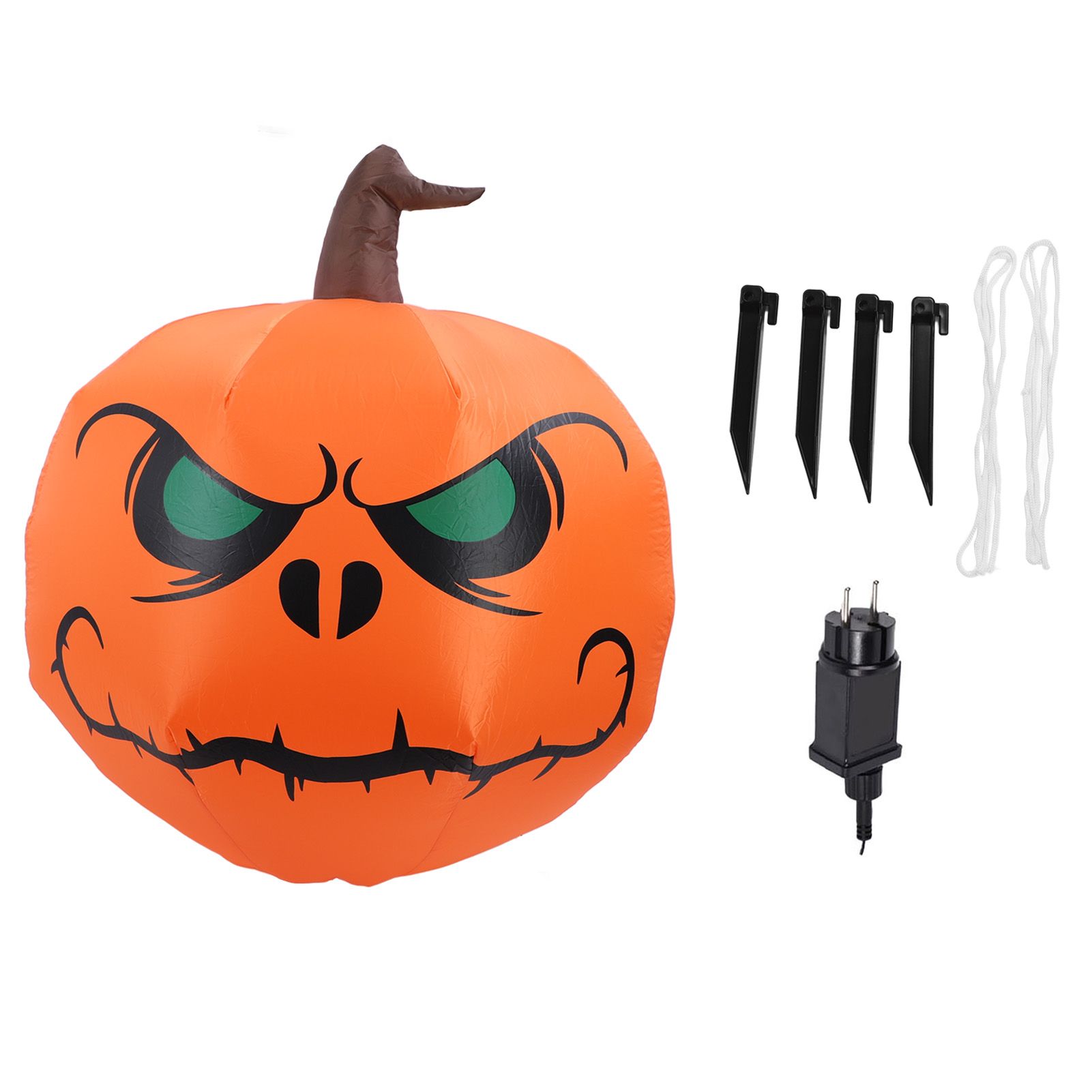 Halloween Inflatables Pumpkin Green Eyes Built in LED Lights Halloween Pumpkin view 3