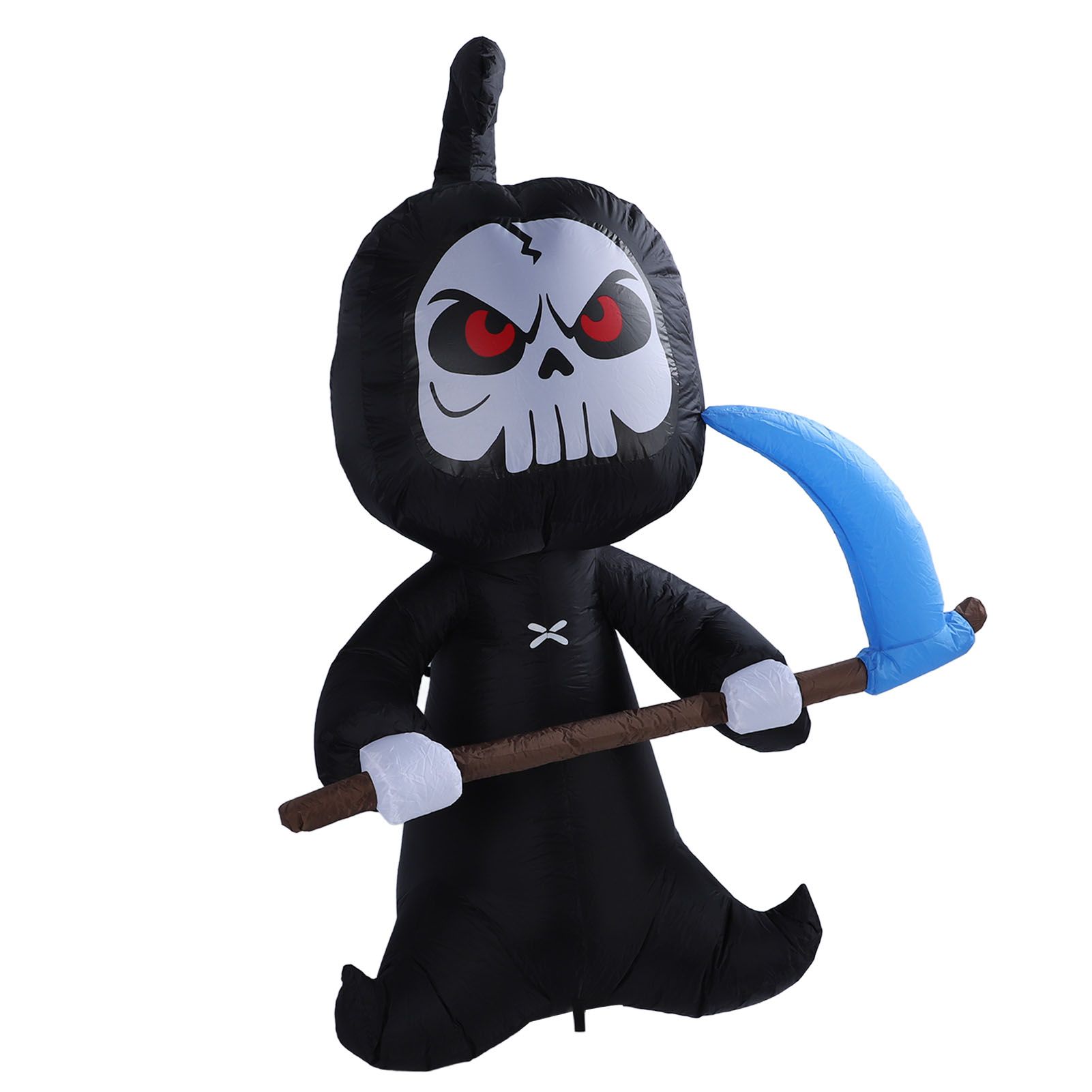 Inflatable Grim Reaper Ghost with Scythe 5.9FT Polyester Halloween Blow Up view 4