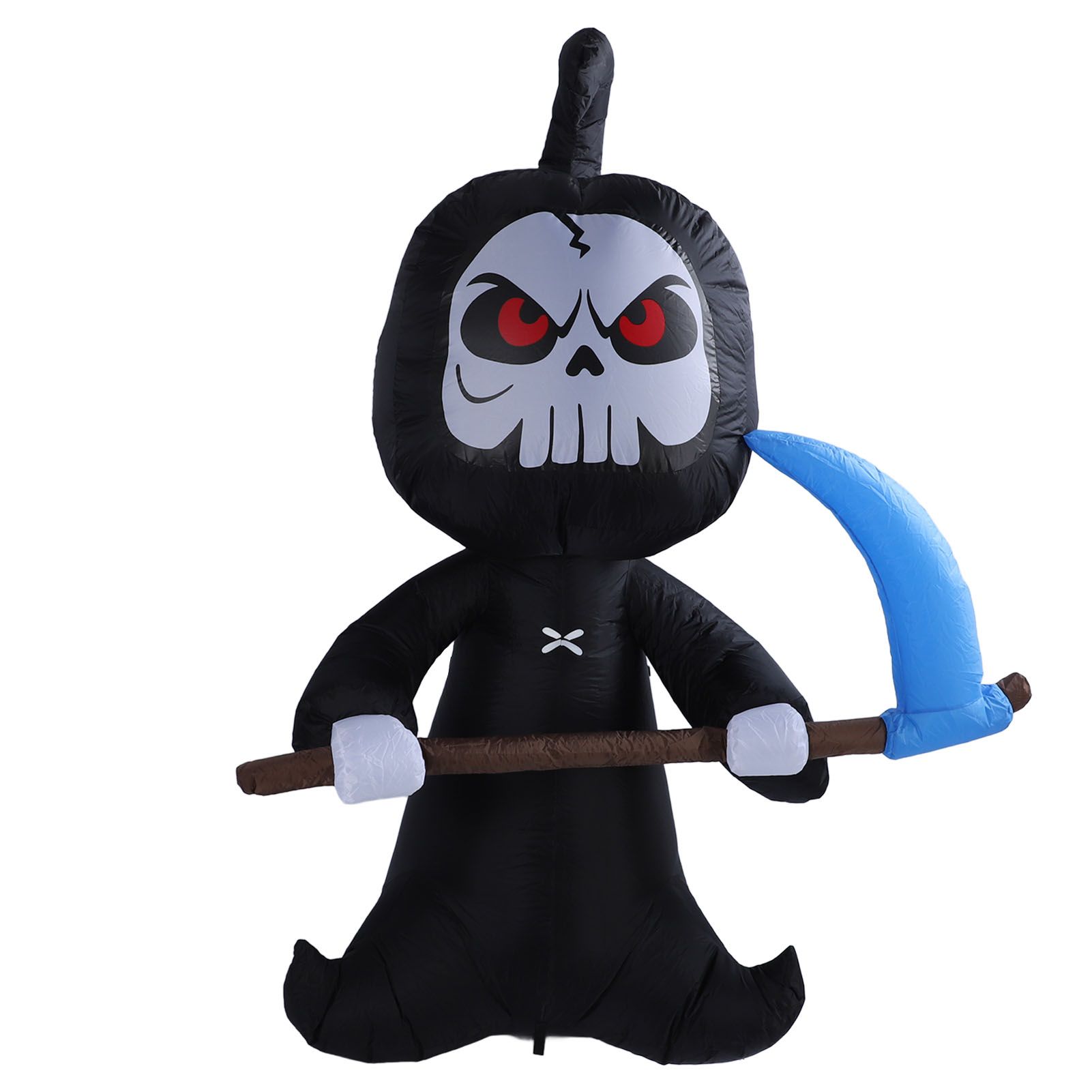 Inflatable Grim Reaper Ghost with Scythe 5.9FT Polyester Halloween Blow Up view 5