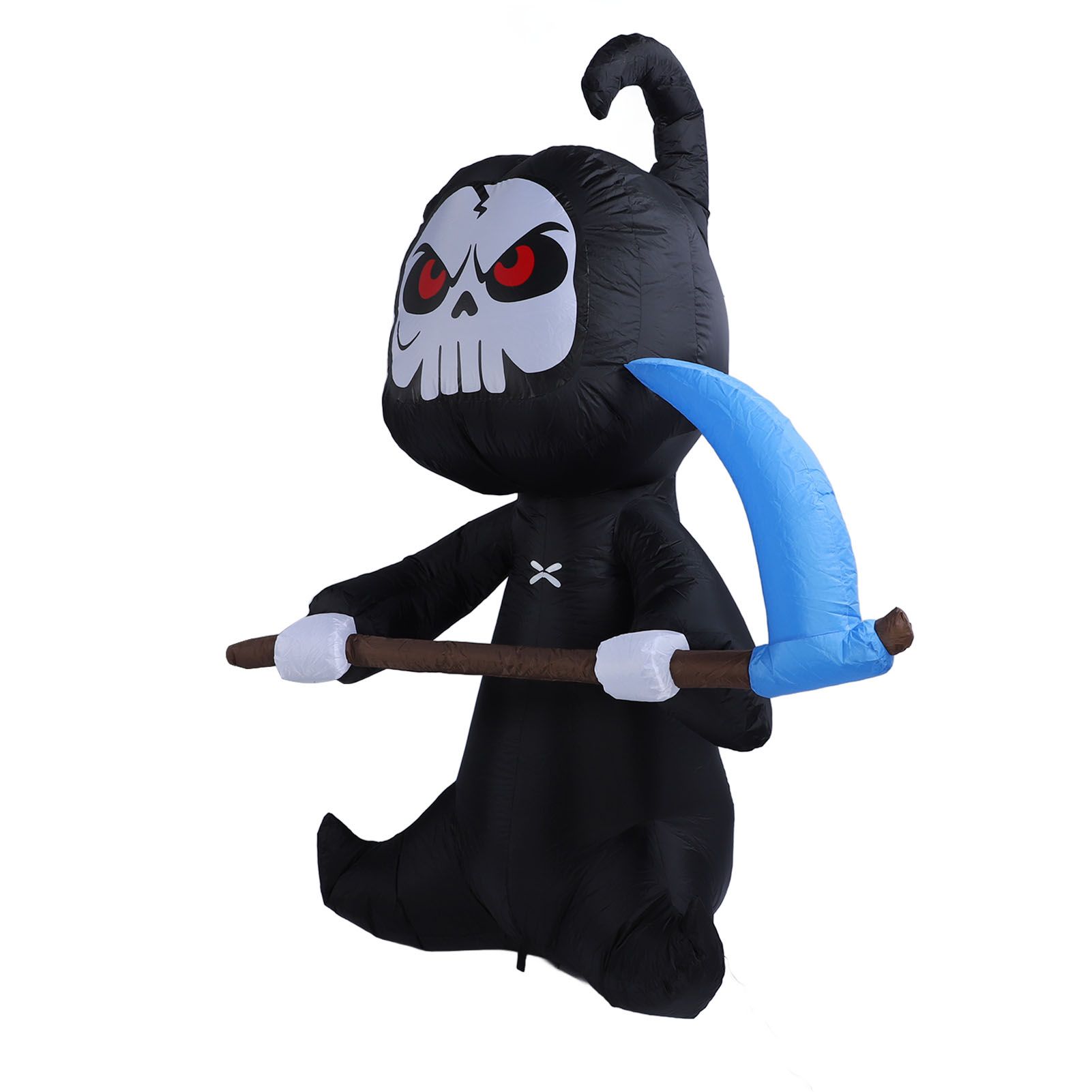 Inflatable Grim Reaper Ghost with Scythe 5.9FT Polyester Halloween Blow Up view 6