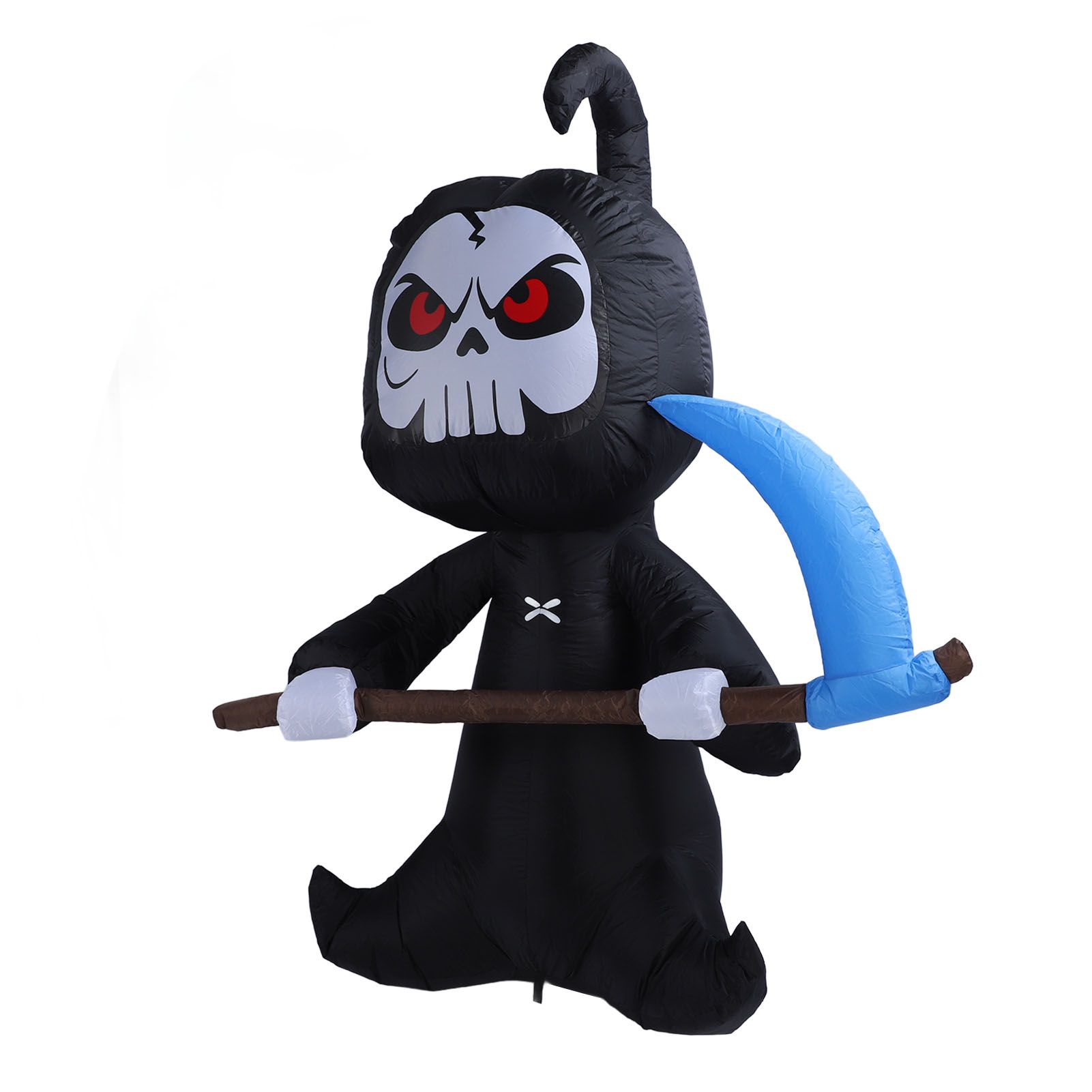 Inflatable Grim Reaper Ghost with Scythe 5.9FT Polyester Halloween Blow Up view 7