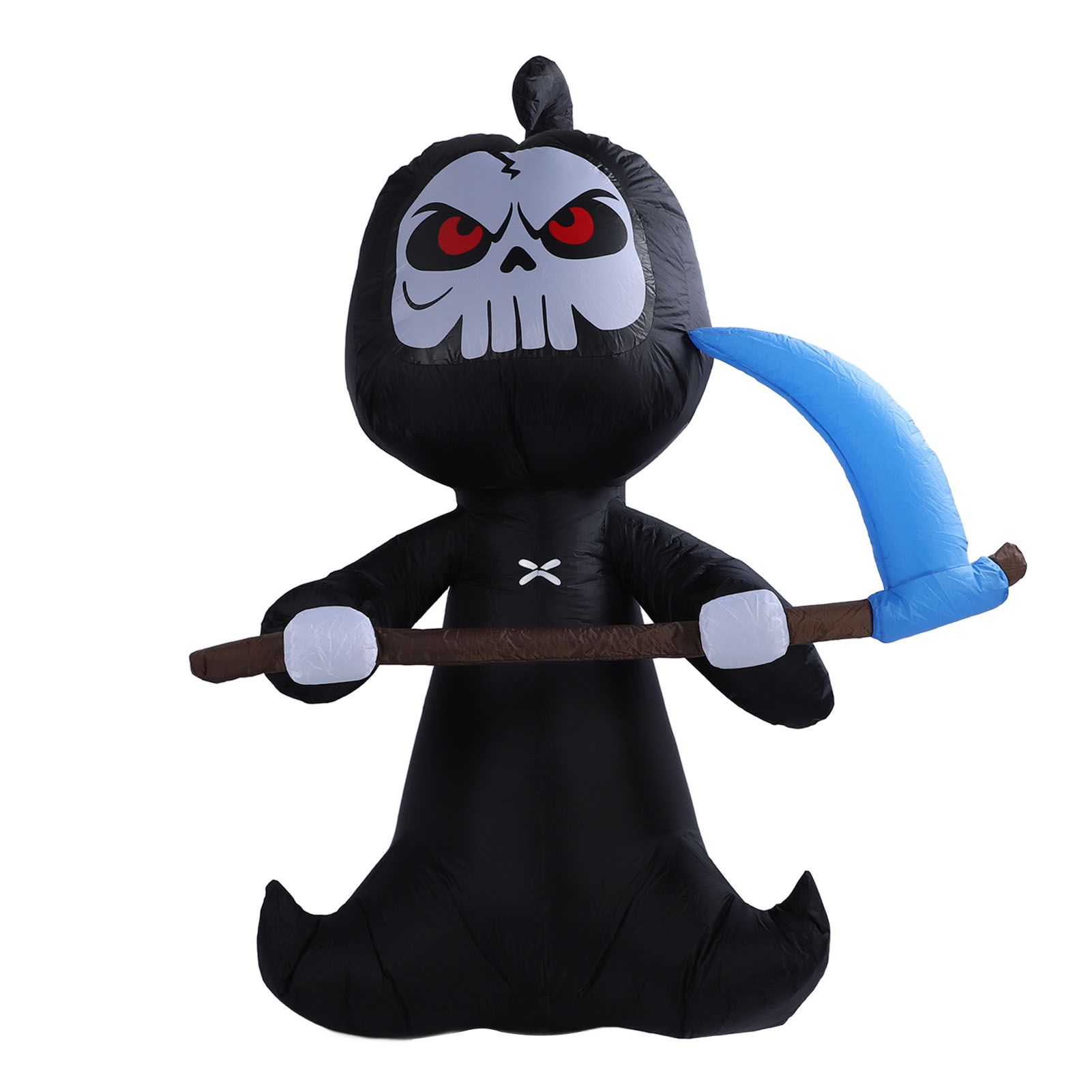 Inflatable Grim Reaper Ghost with Scythe 5.9FT Polyester Halloween Blow Up view 11