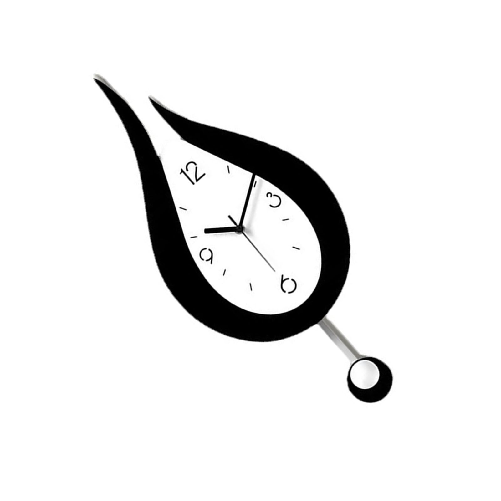 Decorative Wall Clock Water Drop Shaped Acrylic Modern Numerals Wall Clock view 4