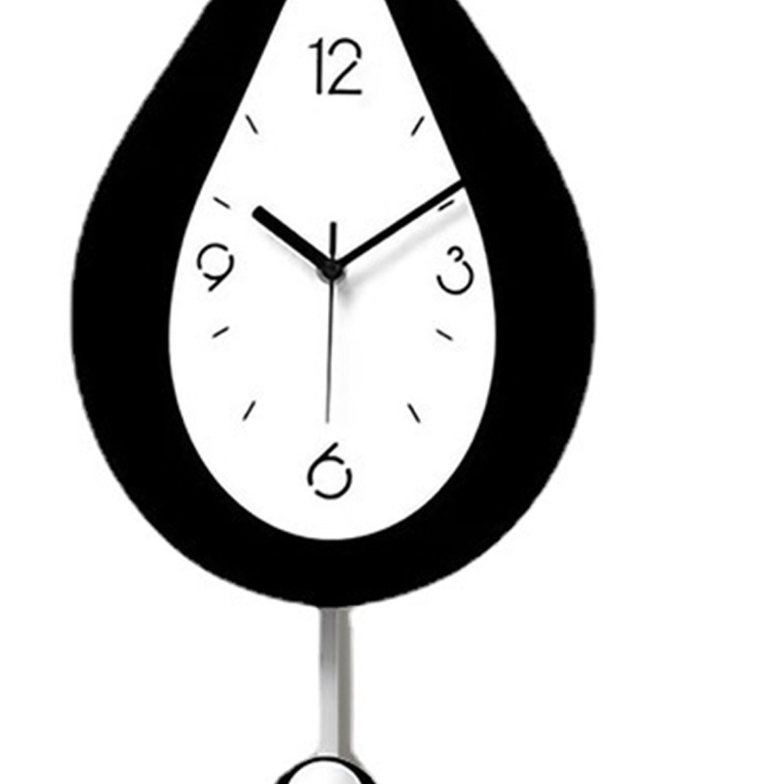 Decorative Wall Clock Water Drop Shaped Acrylic Modern Numerals Wall Clock view 7