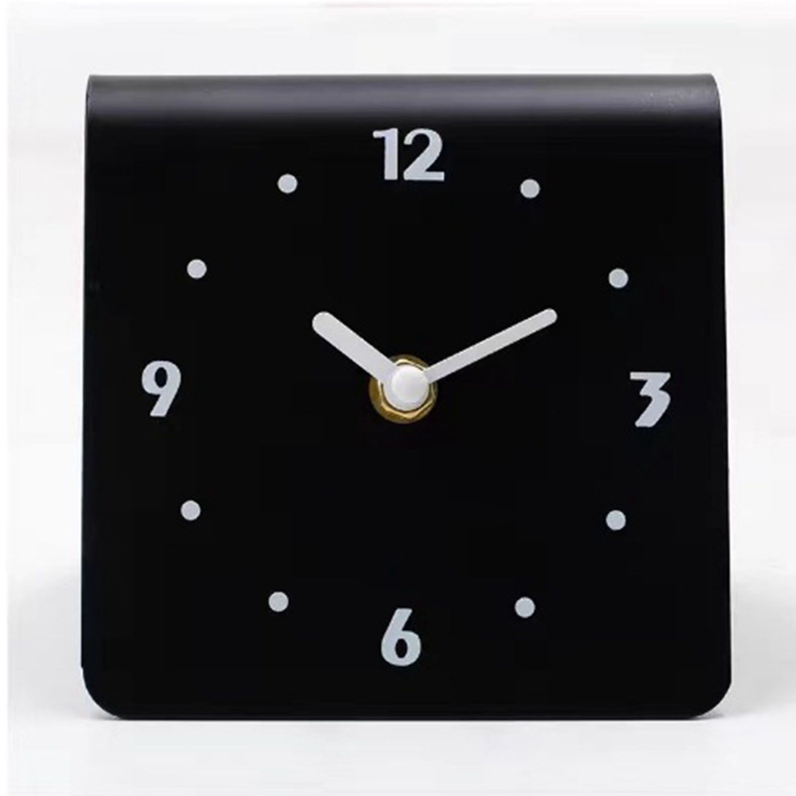 Desktop Clock Simple Modern Quiet Movement Metal Desk Clock Ornament for view 3