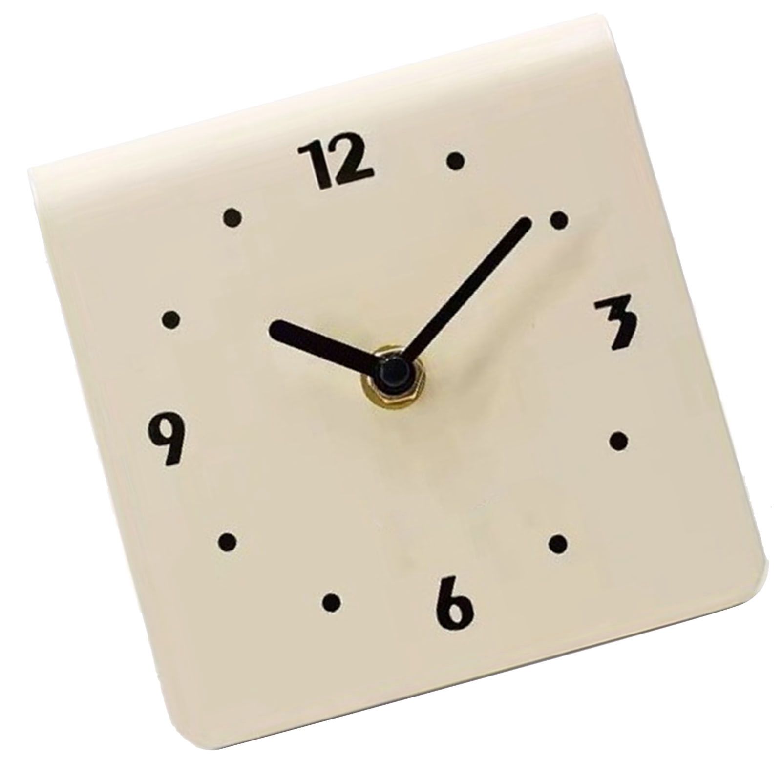 Desktop Clock Simple Modern Quiet Movement Metal Desk Clock Ornament for view 4