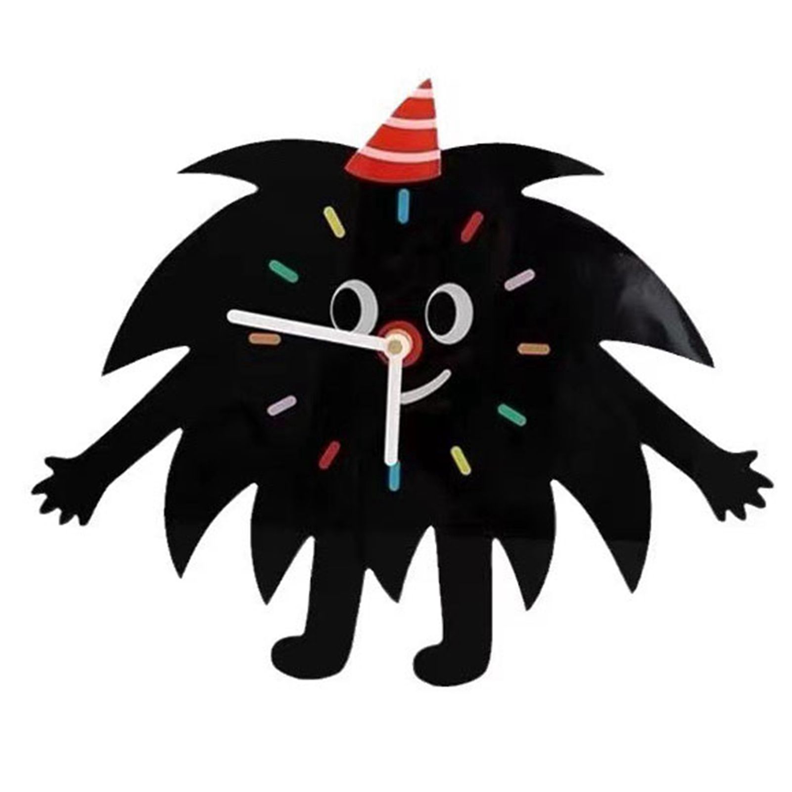 Wall Clock Cartoon Quiet Movement Coal Ball Elf Decorative Wall Clock for view 3