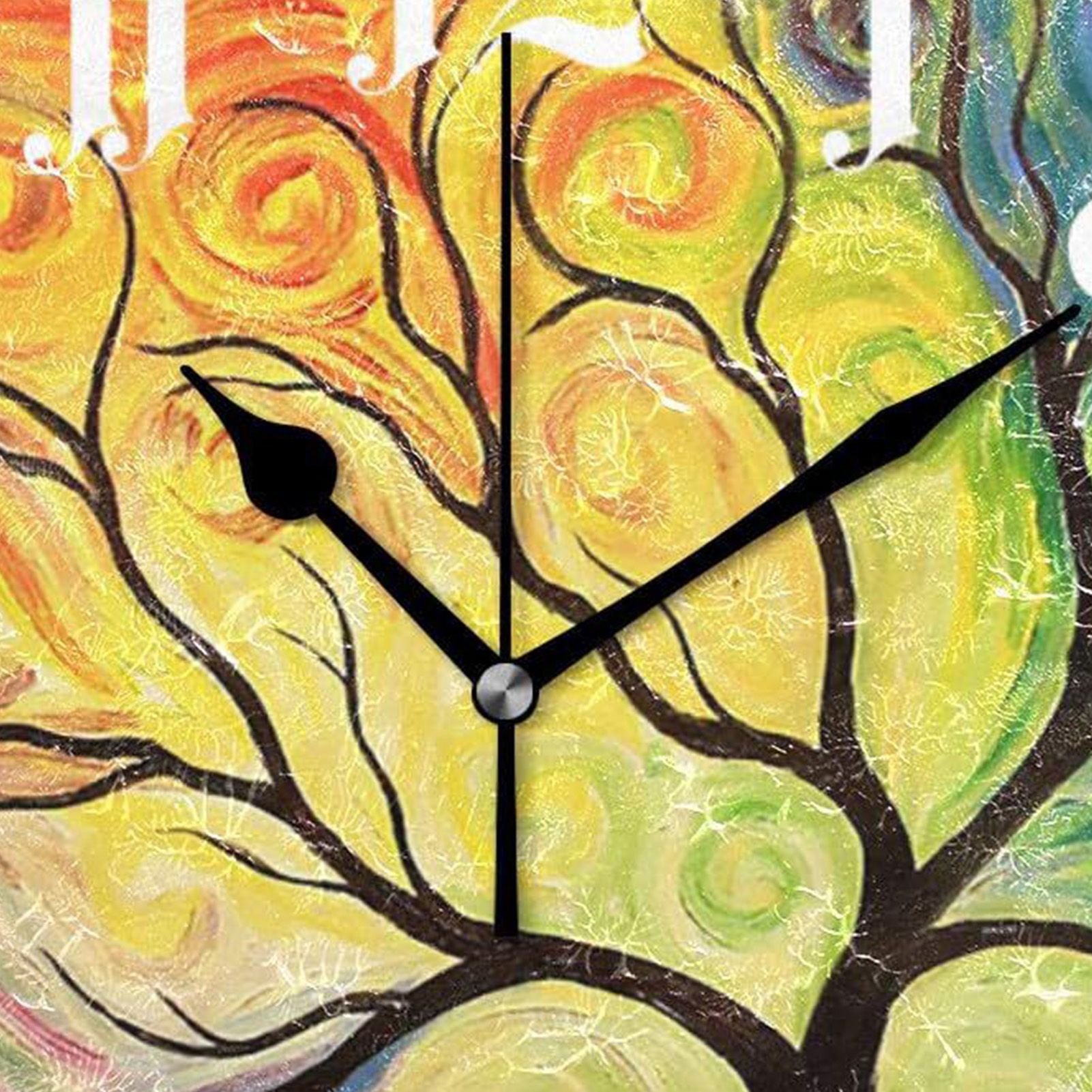 Wall Clock Modern Design Wooden Silent Precise Time Display Round Clock for view 7