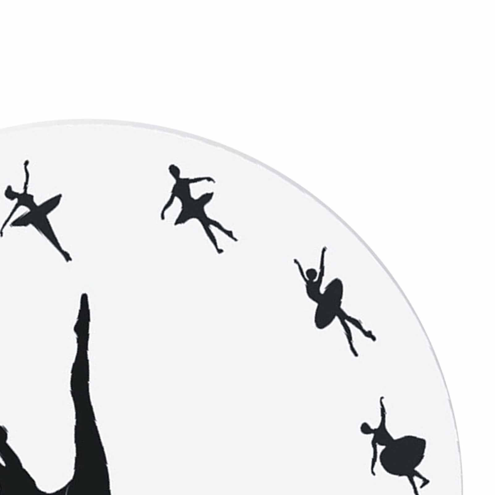 Ballerina Wall Clock Silent Acrylic Ballet Dancing Hanging Decor for Home view 2