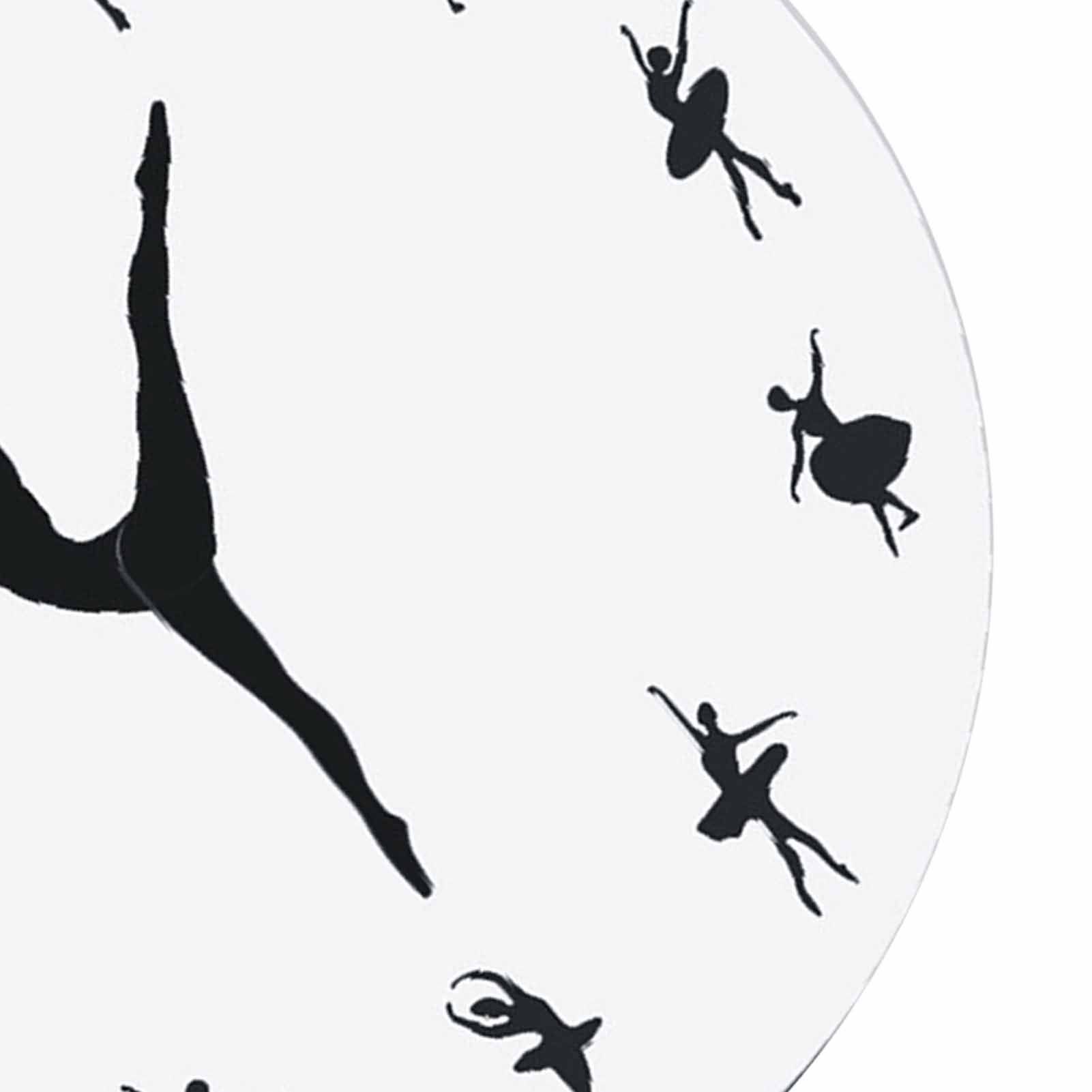 Ballerina Wall Clock Silent Acrylic Ballet Dancing Hanging Decor for Home view 5