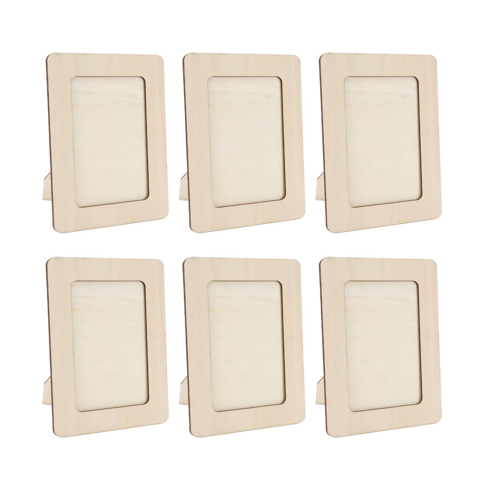 12pcs Wooden Photo Frame 7.5 X 5.5in Decorative DIY Wood Picture Frame Craft view 8
