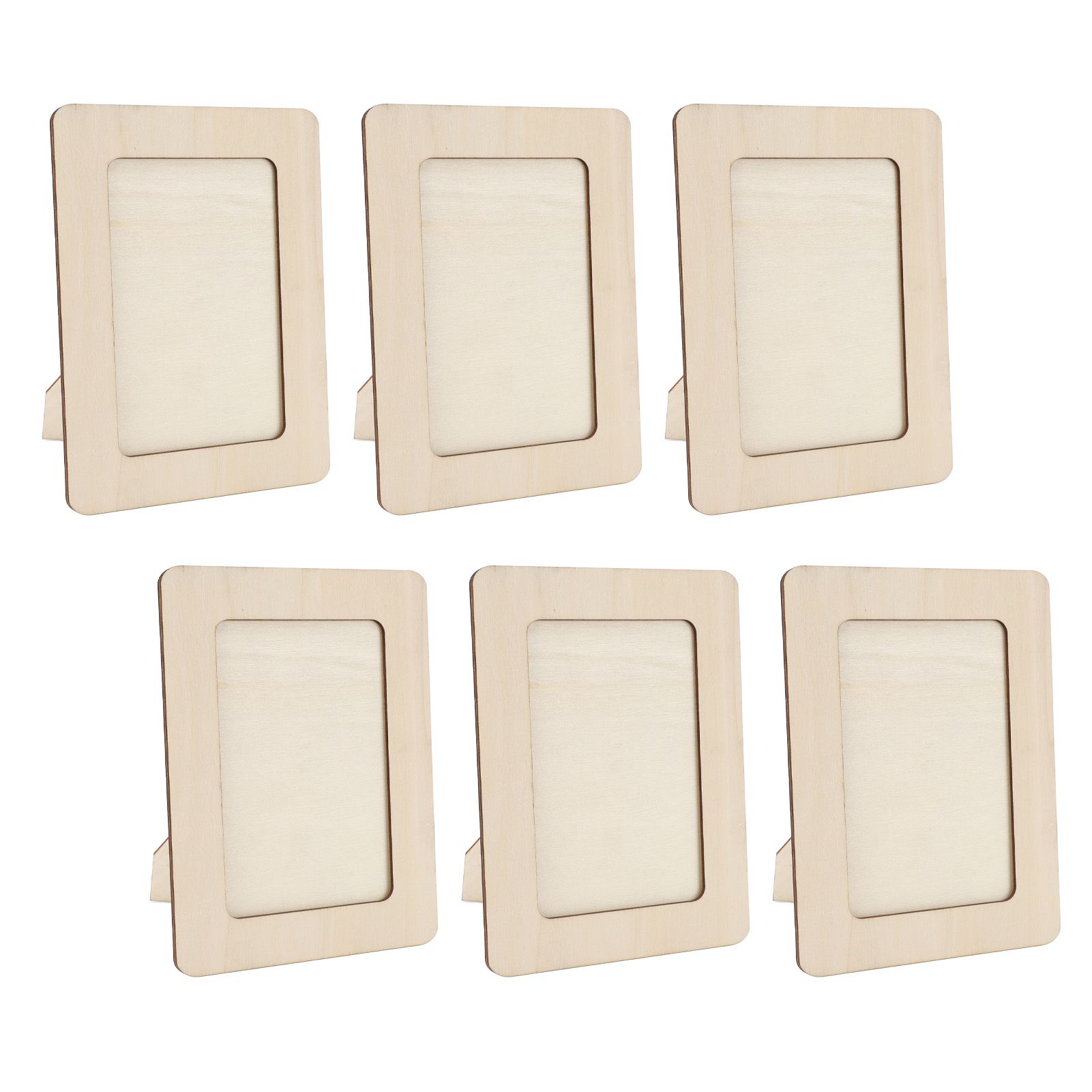 12pcs Wooden Photo Frame 7.5 X 5.5in Decorative DIY Wood Picture Frame Craft view 9