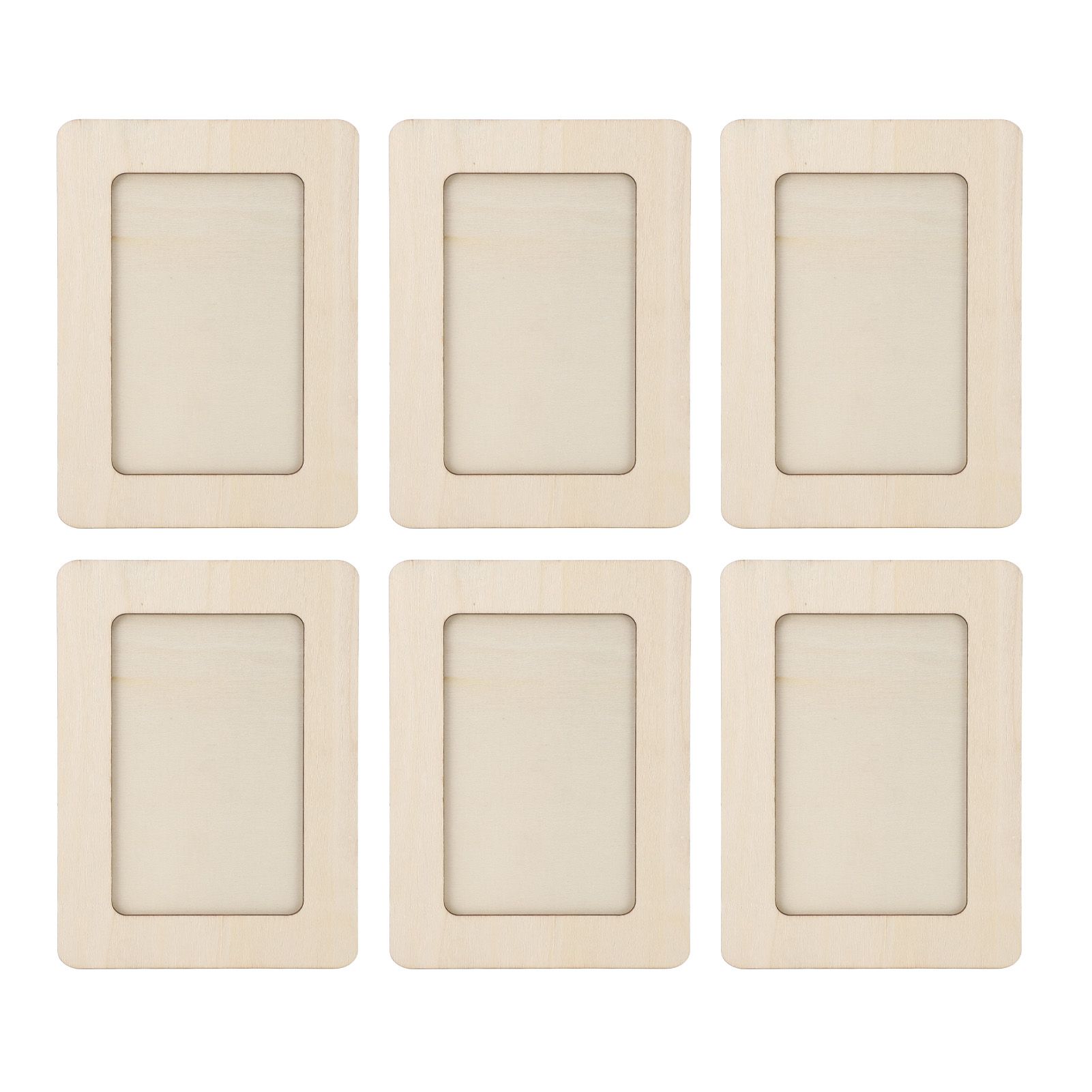 12pcs Wooden Photo Frame 7.5 X 5.5in Decorative DIY Wood Picture Frame Craft view 10