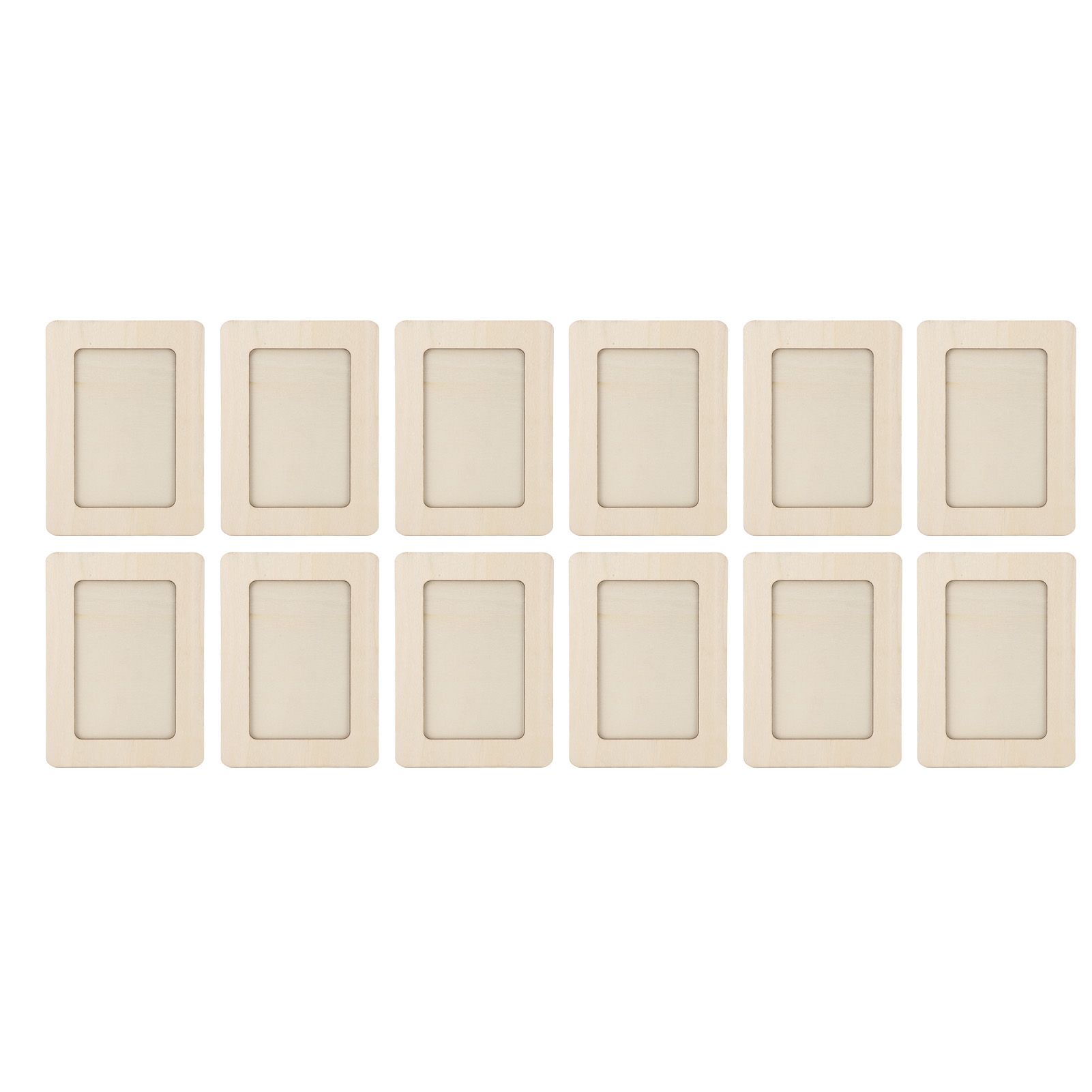 12pcs Wooden Photo Frame 7.5 X 5.5in Decorative DIY Wood Picture Frame Craft view 11