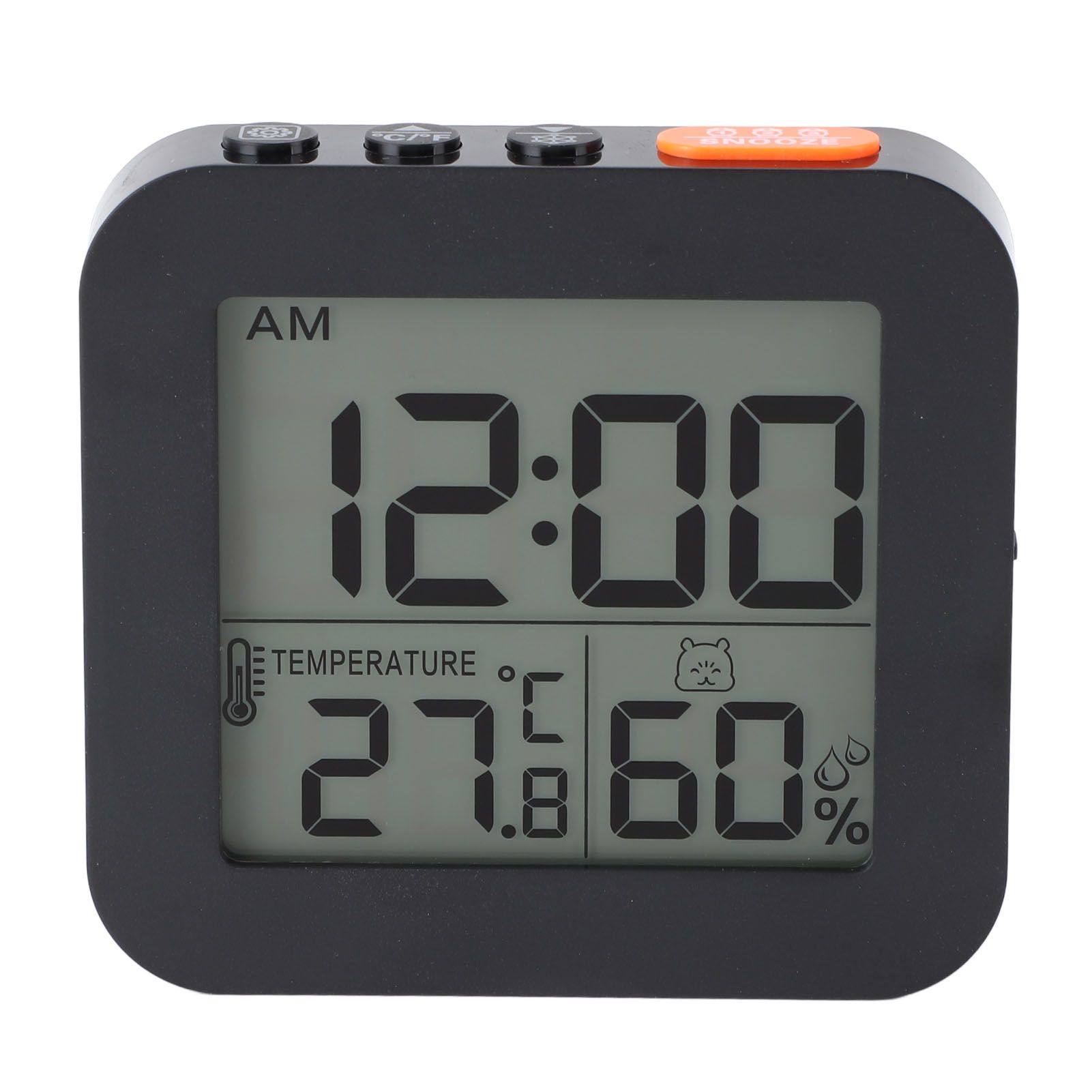 LCD Temperature Humidity Clock Multifunctional Snooze Function Accurate view 6