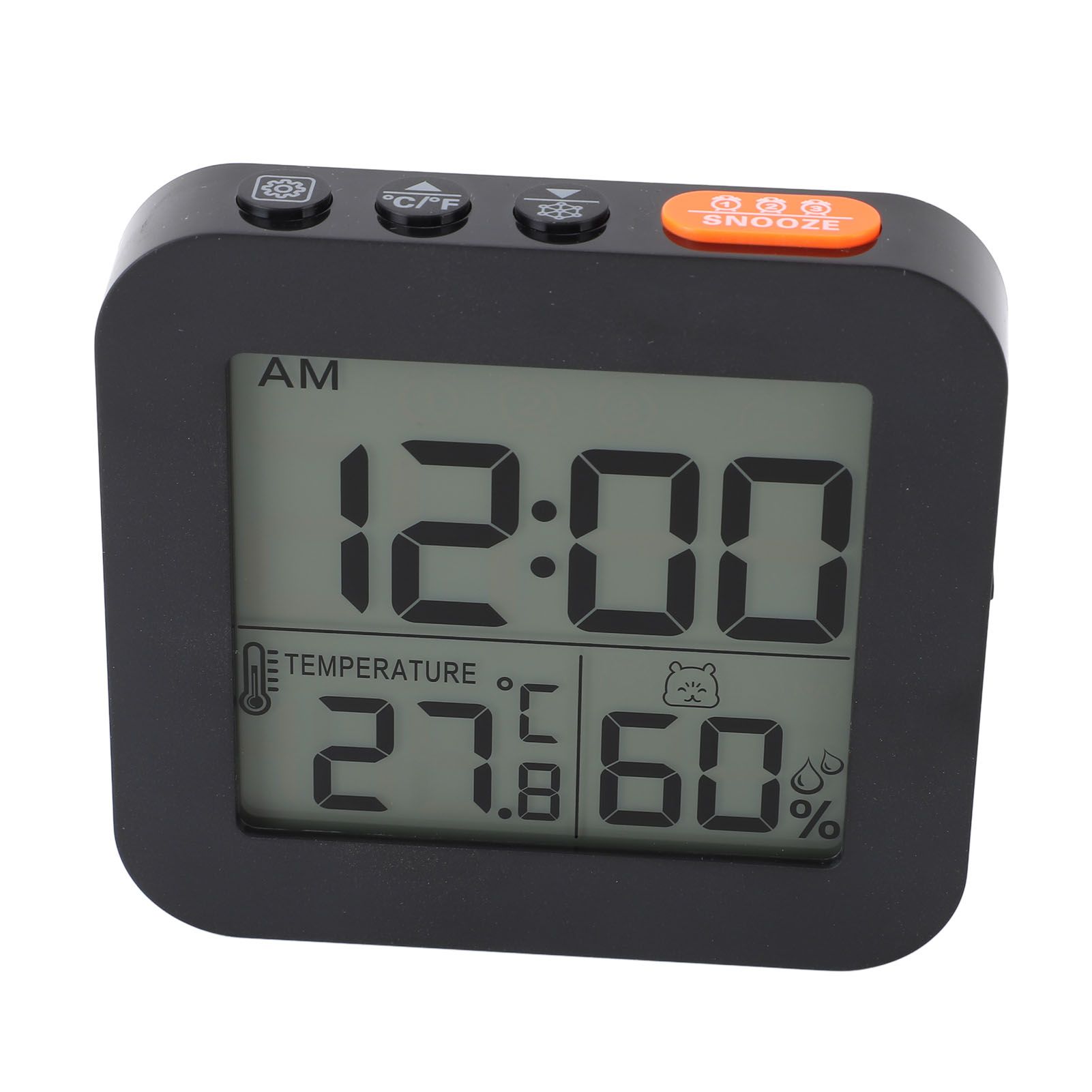 LCD Temperature Humidity Clock Multifunctional Snooze Function Accurate view 10