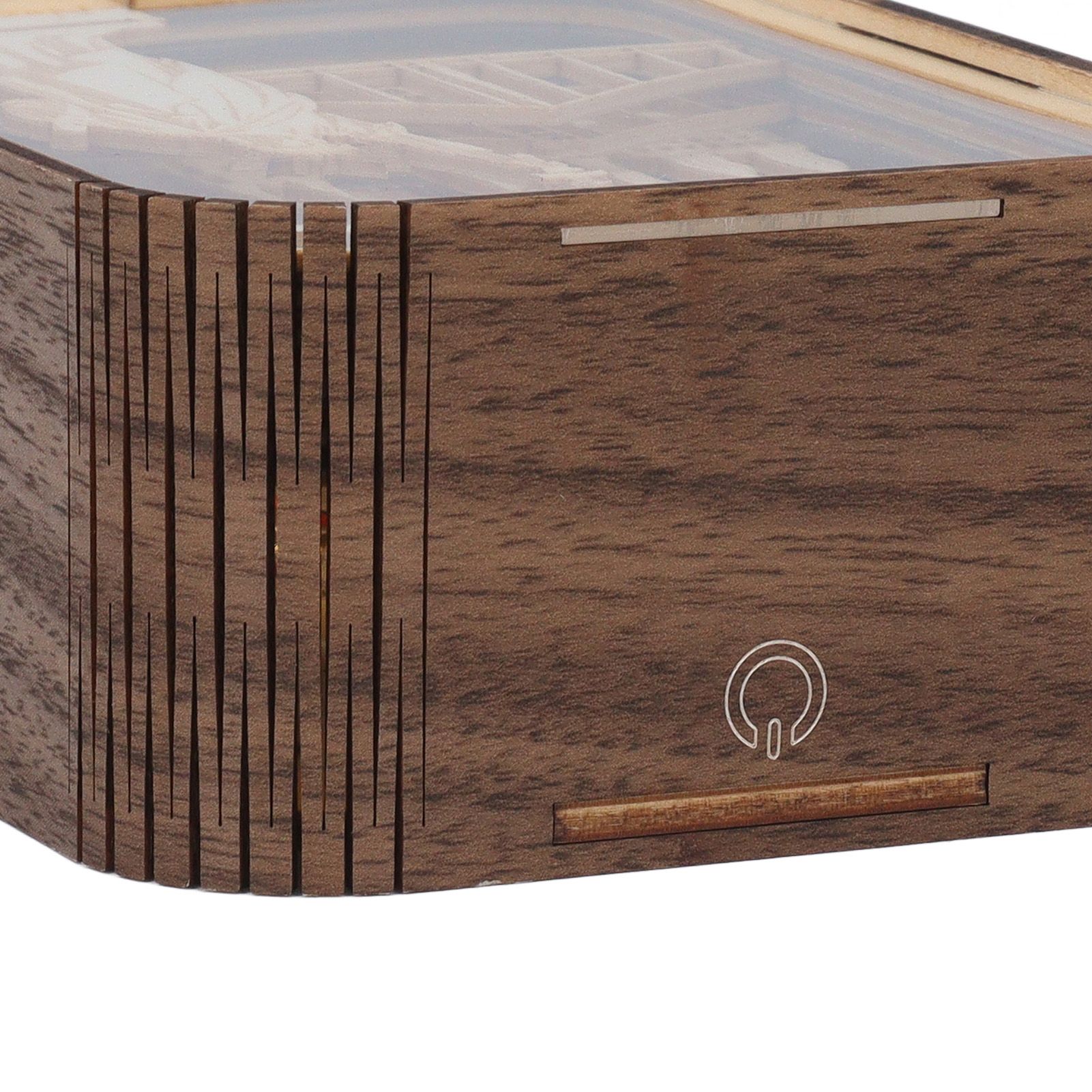 3D Wood Carved LED Night Light Innovative Wood Carved Table Lamp City Series view 5