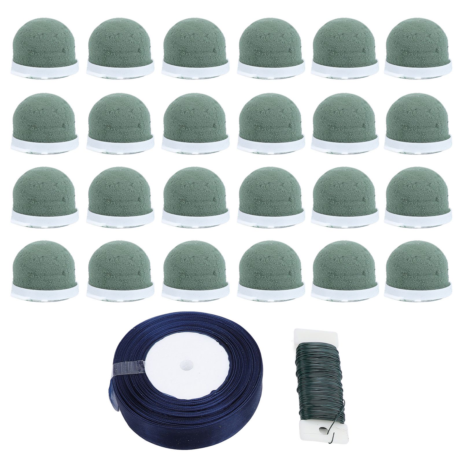 24PCS Mini Floral Foam Holder Round Floral Foam Flower Arrangement Supplies view 3