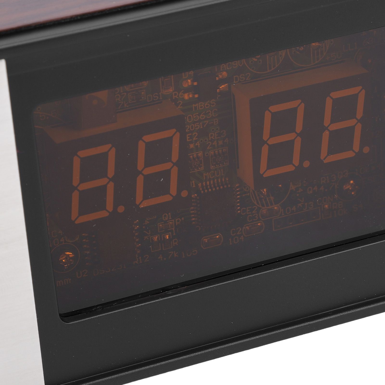 Retro Style Flip Clock Mechanical Auto Page Turning Flip Desk Clock for Home view 2