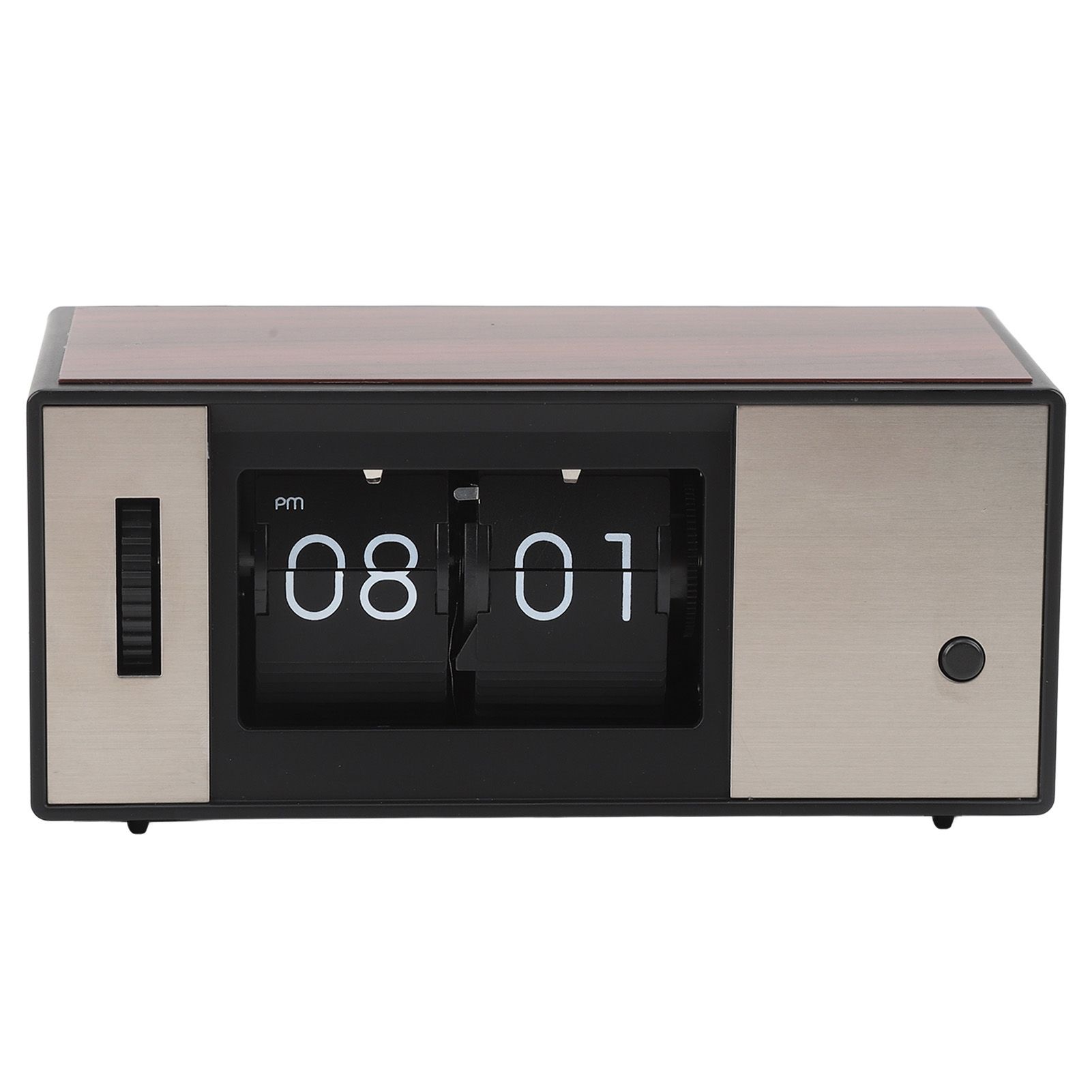 Retro Digital Flip Down Clock Desk Table Clock Easy To Read Battery Powered view 3
