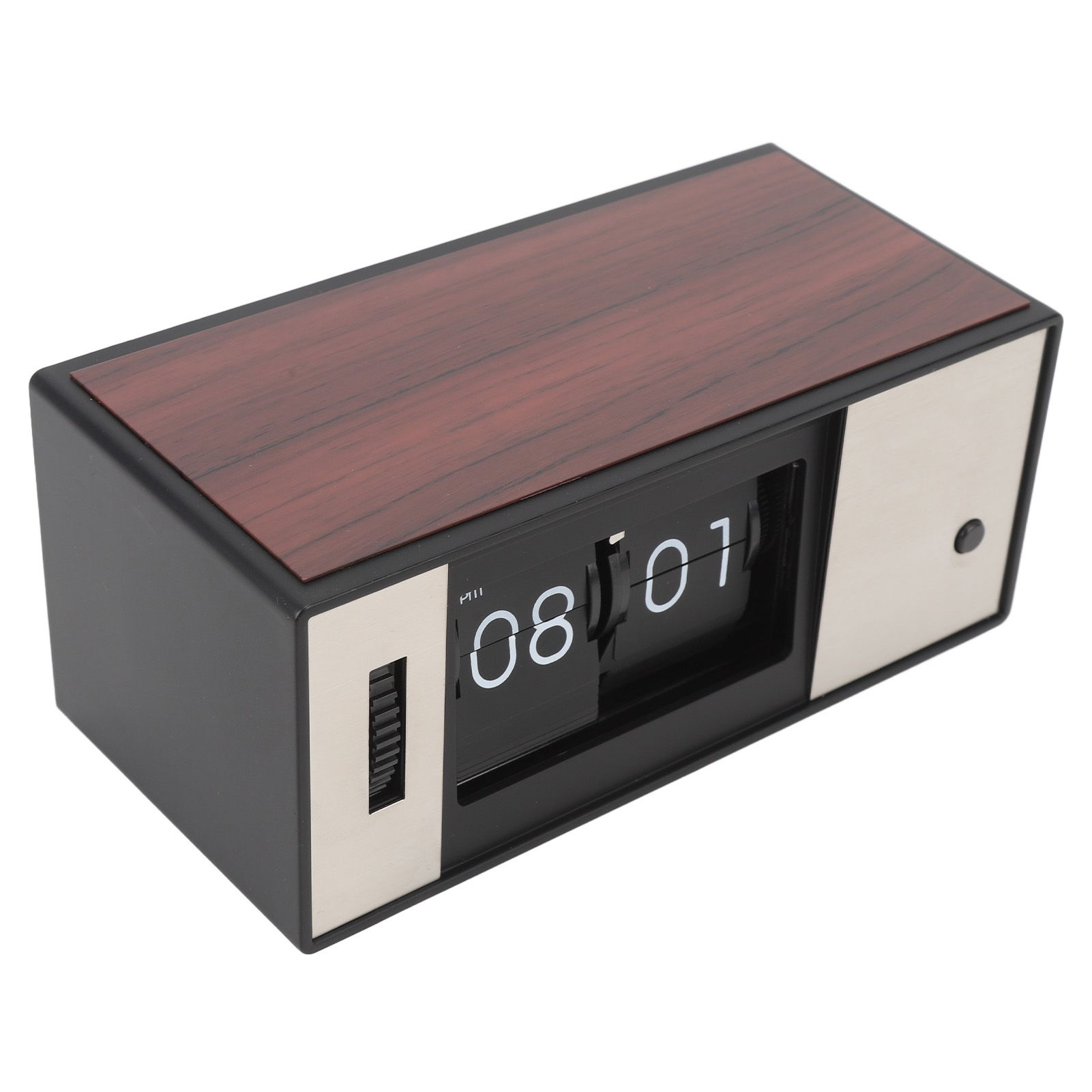 Retro Digital Flip Down Clock Desk Table Clock Easy To Read Battery Powered view 4