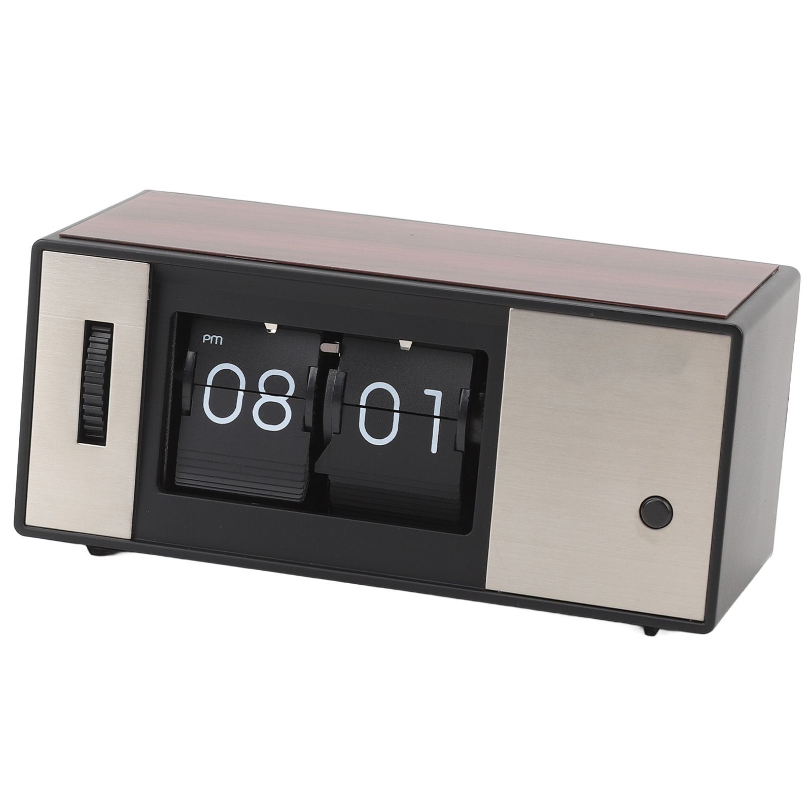 Retro Digital Flip Down Clock Desk Table Clock Easy To Read Battery Powered view 11
